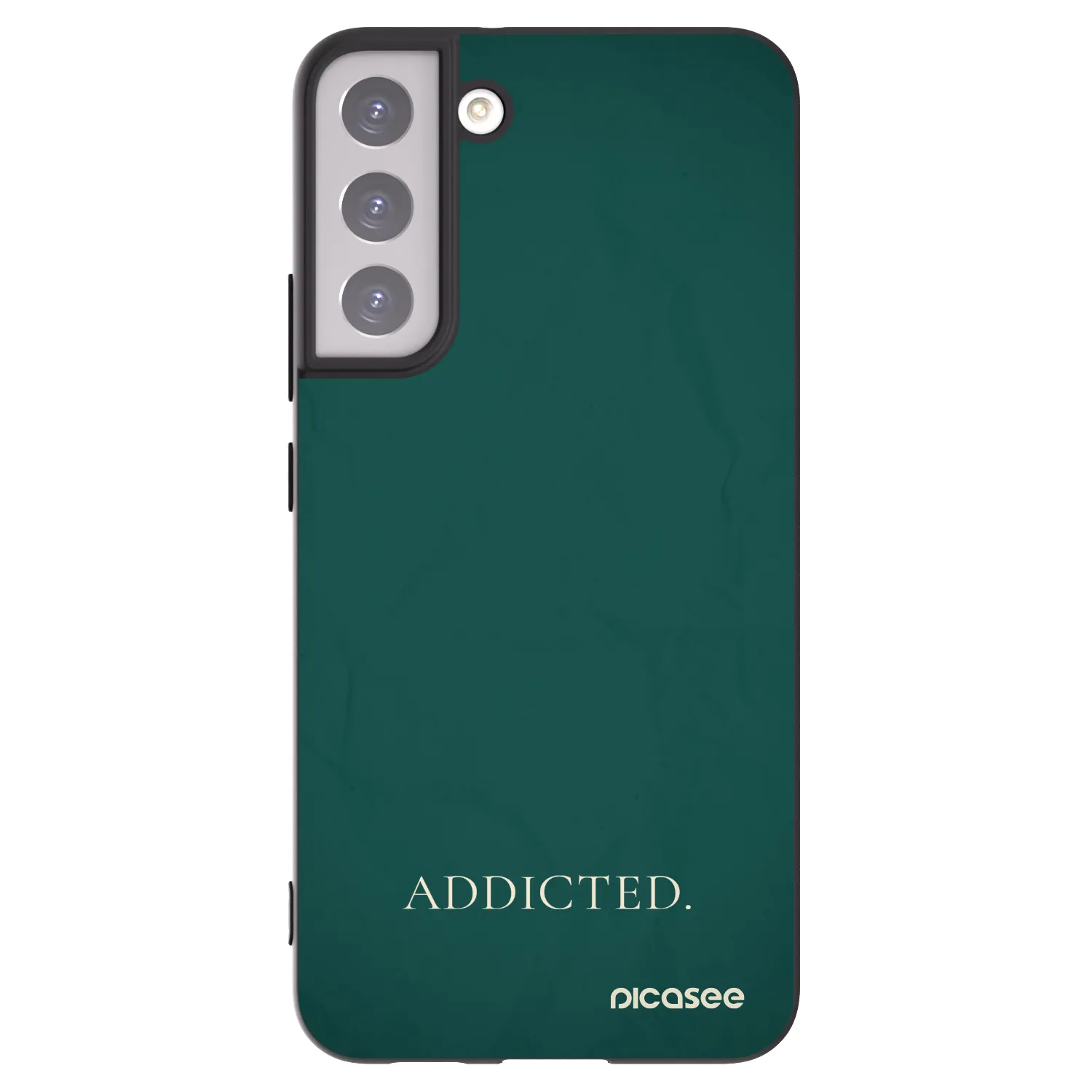 Picasee crna silikonska maskica za Samsung Galaxy S22+ 5G - Addicted
