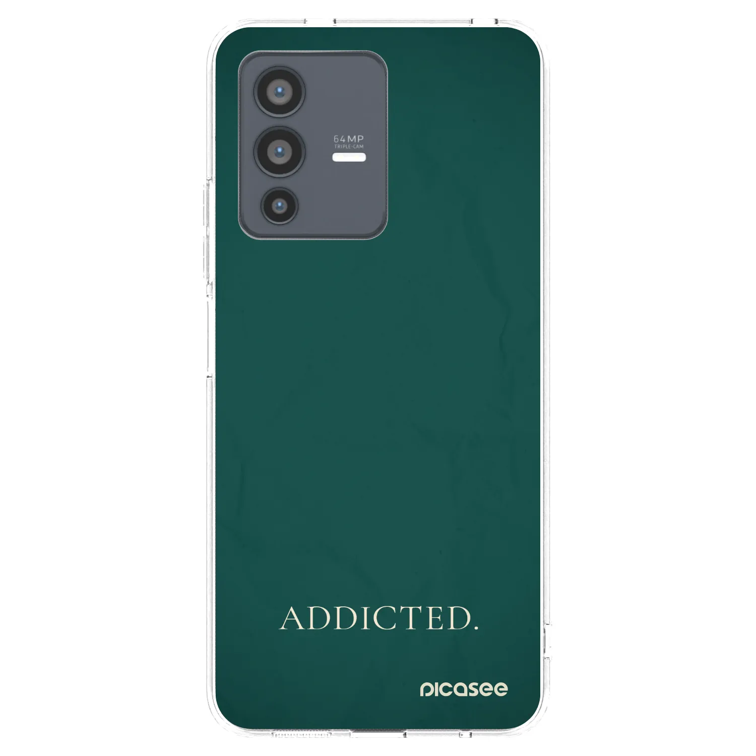 Picasee silikonska prozirna maskica za Vivo V23 5G - Addicted