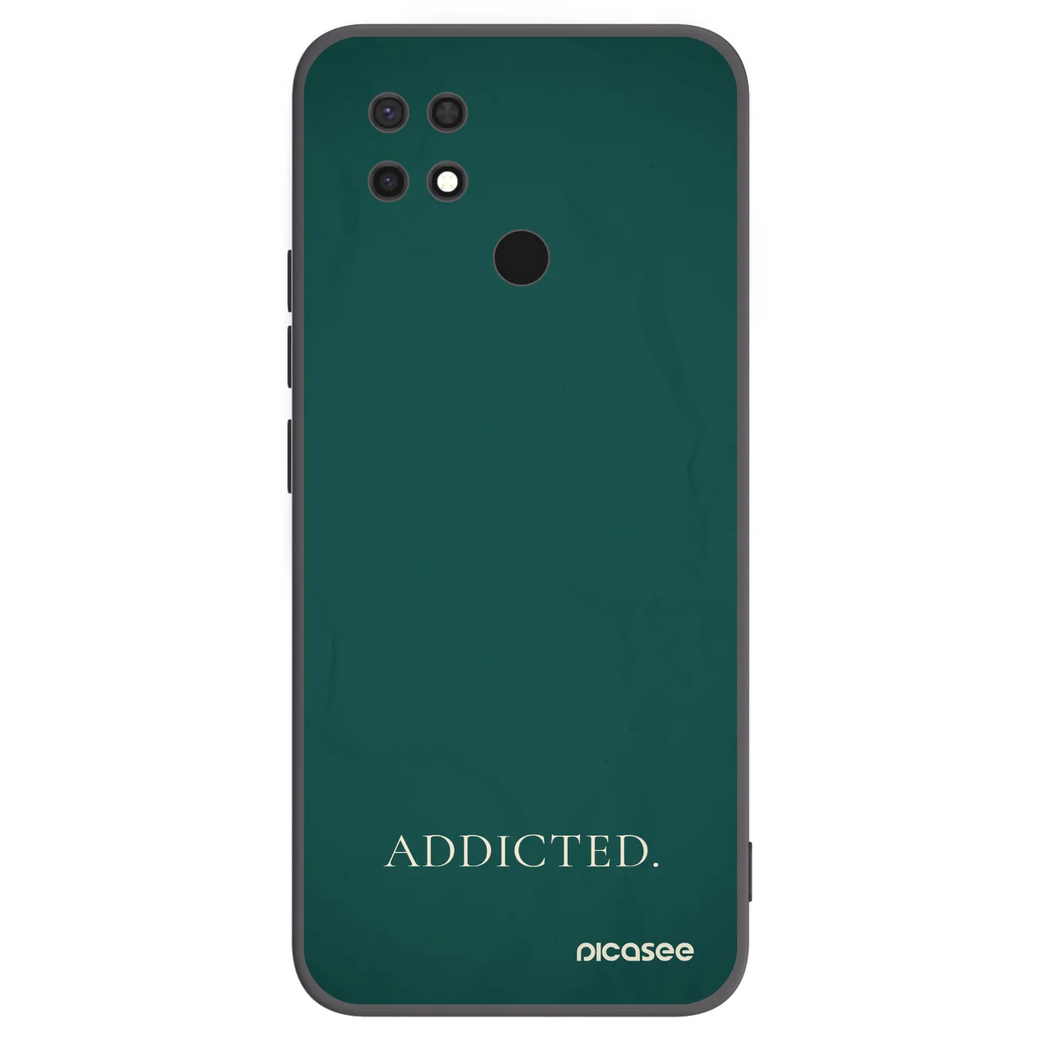 Picasee crna silikonska maskica za Xiaomi Redmi 10C - Addicted