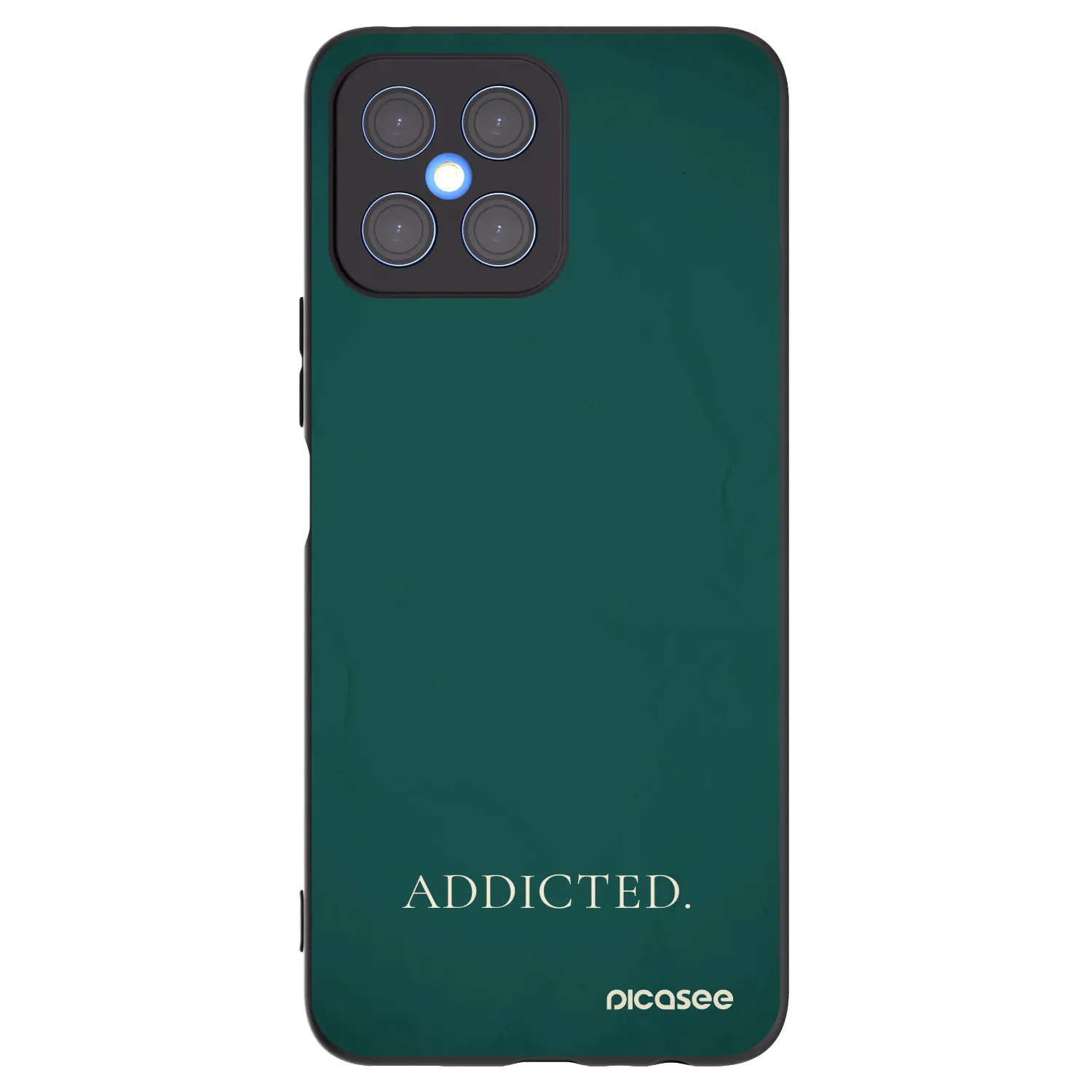 Picasee crna silikonska maskica za Honor X8 4G - Addicted
