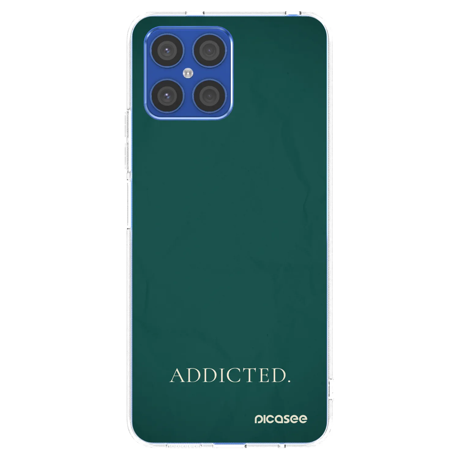 Picasee silikonska prozirna maskica za Honor X8 4G - Addicted