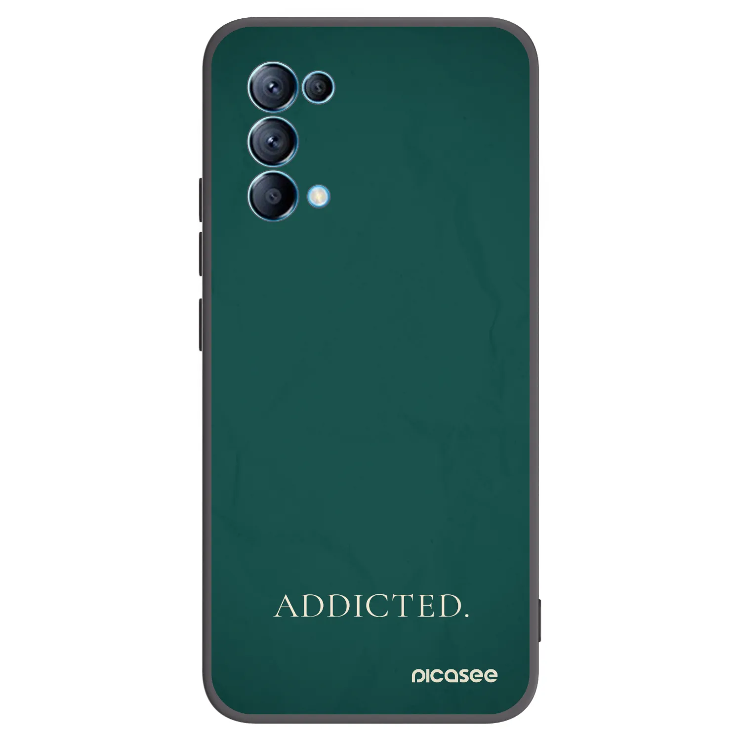 Picasee crna silikonska maskica za OPPO Reno 5 5G - Addicted