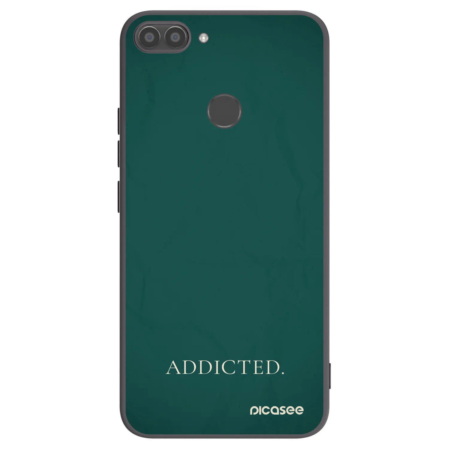 Picasee crna silikonska maskica za Huawei P Smart - Addicted