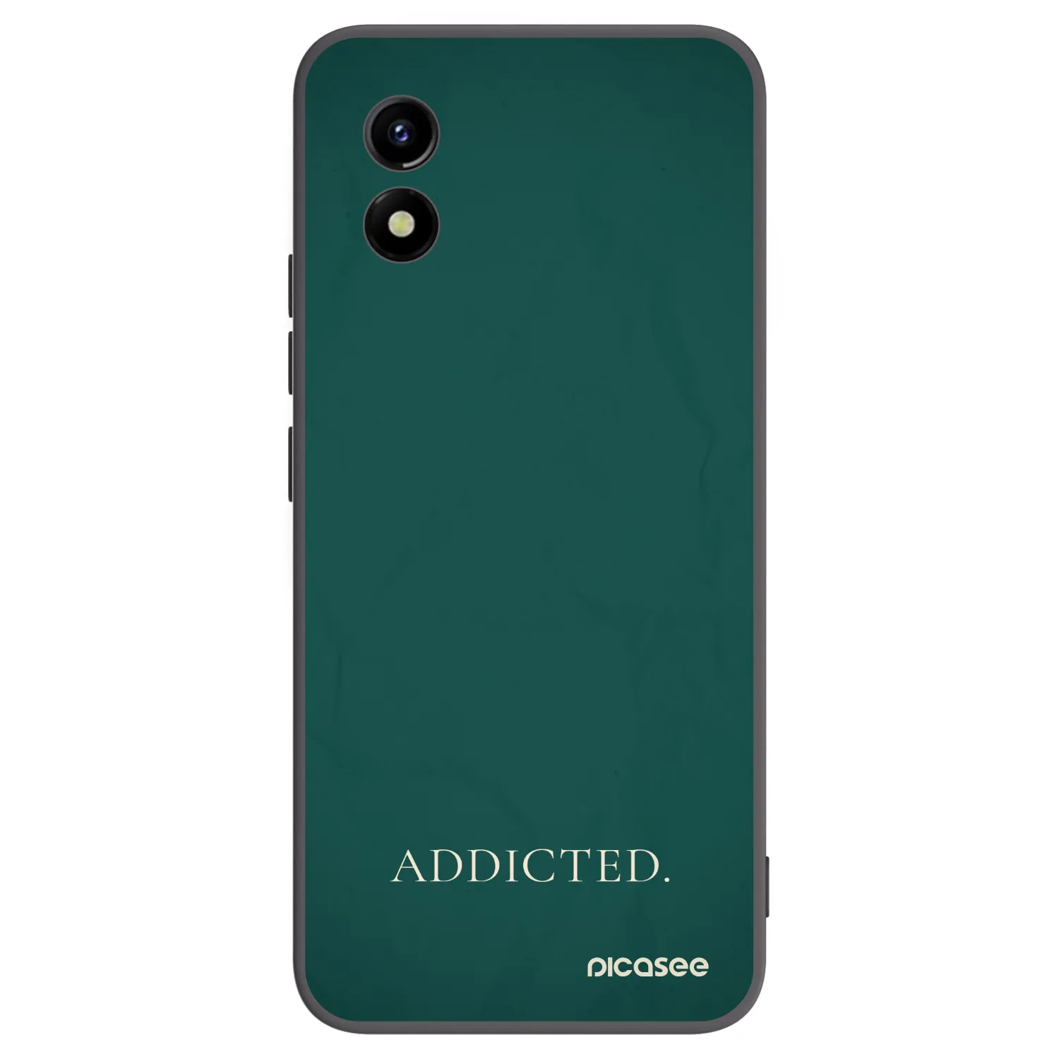 Picasee crna silikonska maskica za Vivo Y01 - Addicted