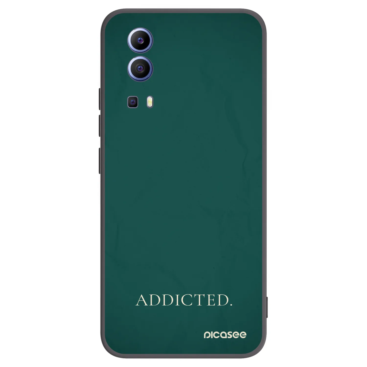 Picasee crna silikonska maskica za Vivo Y52 5G - Addicted