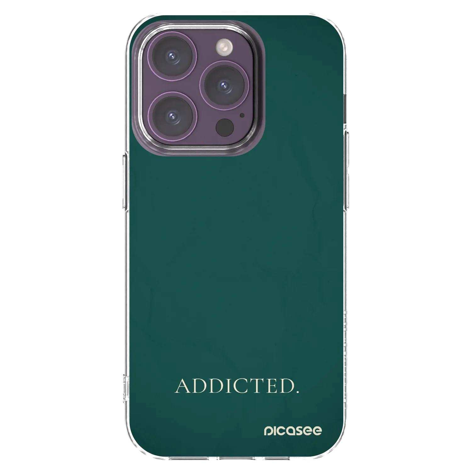Picasee silikonska prozirna maskica za Apple iPhone 14 Pro - Addicted