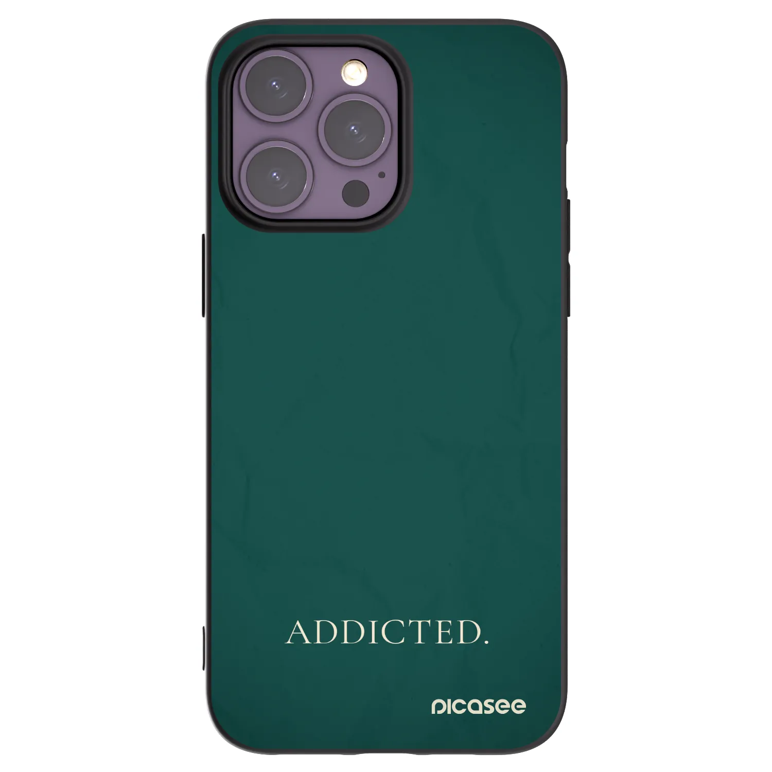 Picasee crna silikonska maskica za Apple iPhone 14 Pro Max - Addicted