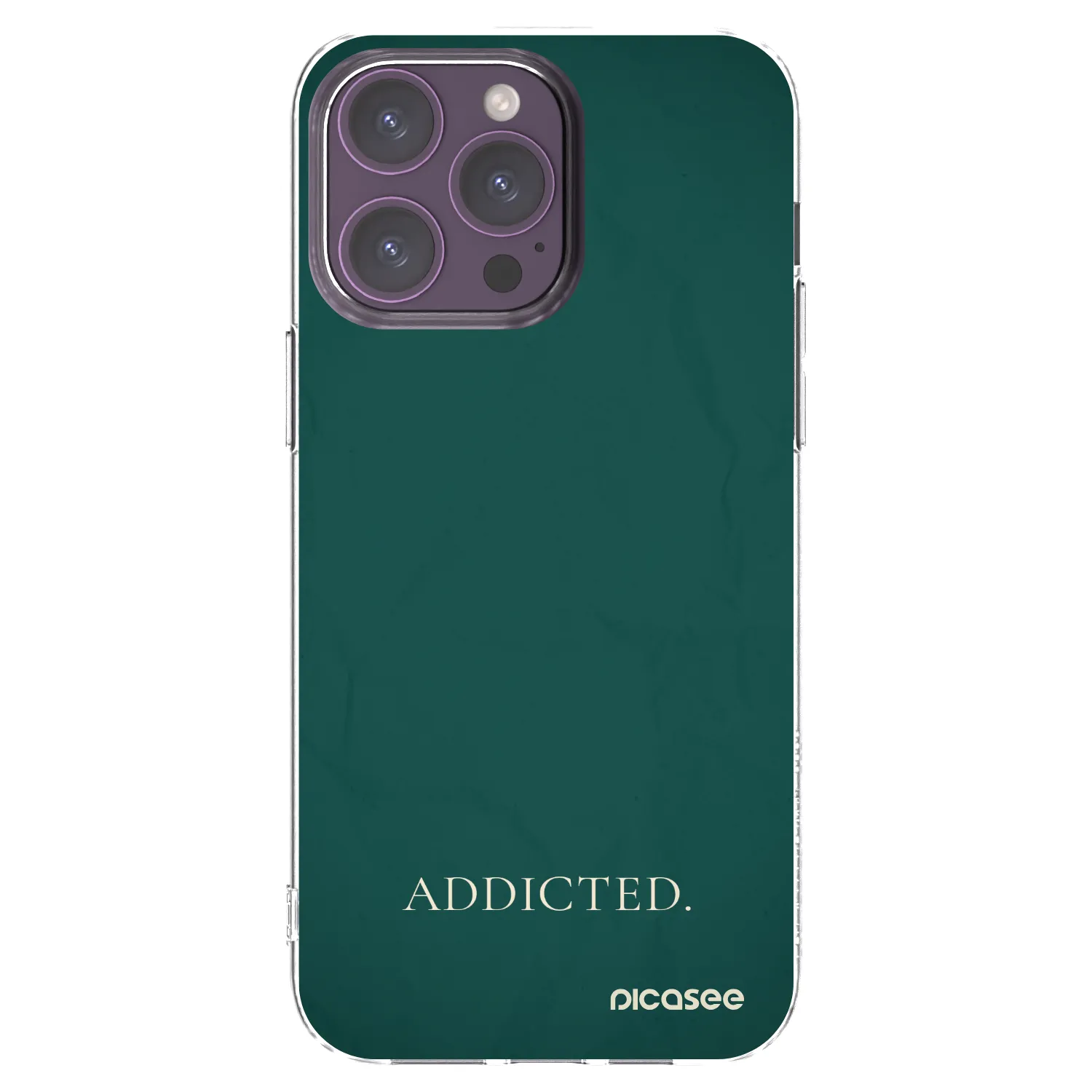 Picasee silikonska prozirna maskica za Apple iPhone 14 Pro Max - Addicted