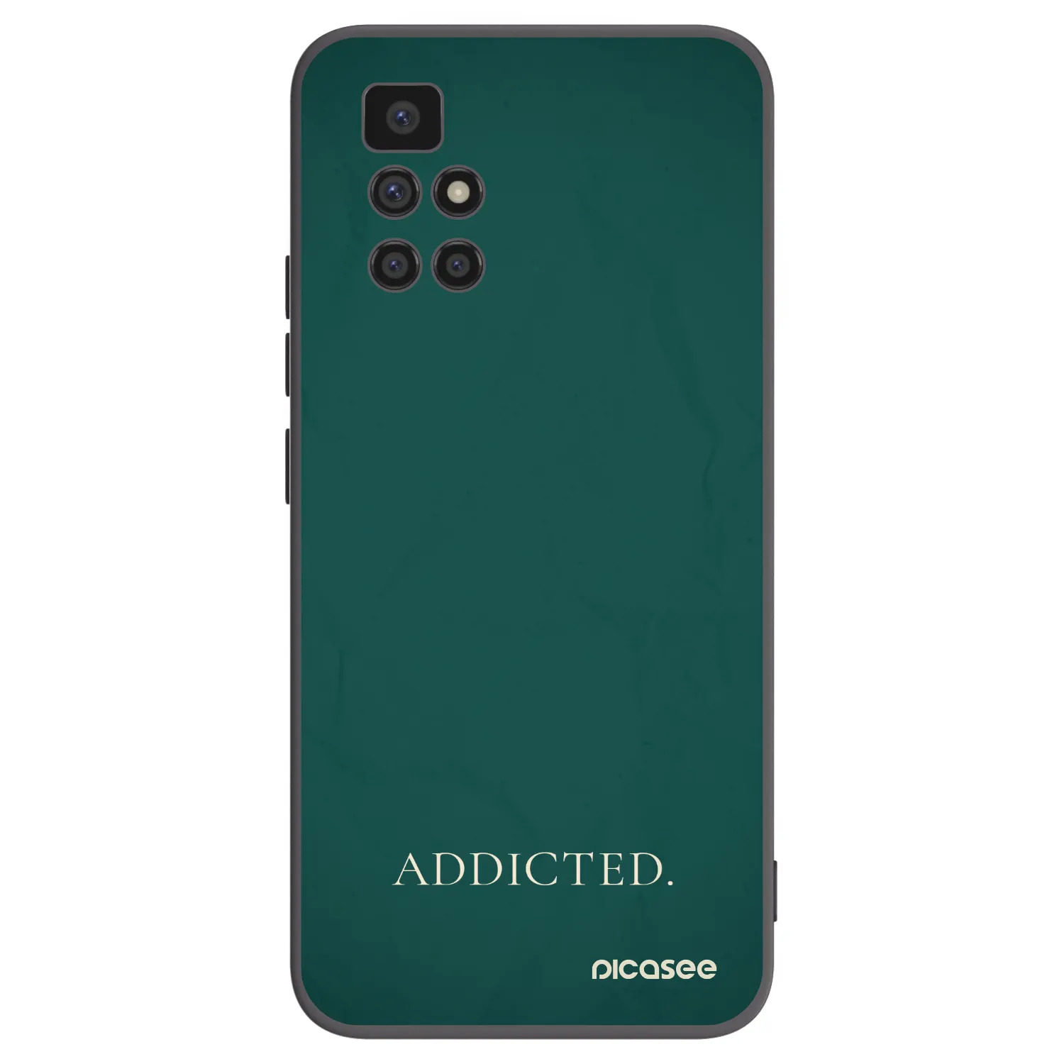 Picasee crna silikonska maskica za Xiaomi Redmi 10 (2022) - Addicted