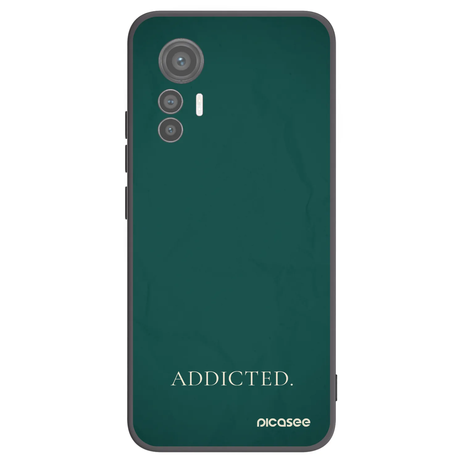 Picasee crna silikonska maskica za Xiaomi 12 Lite - Addicted