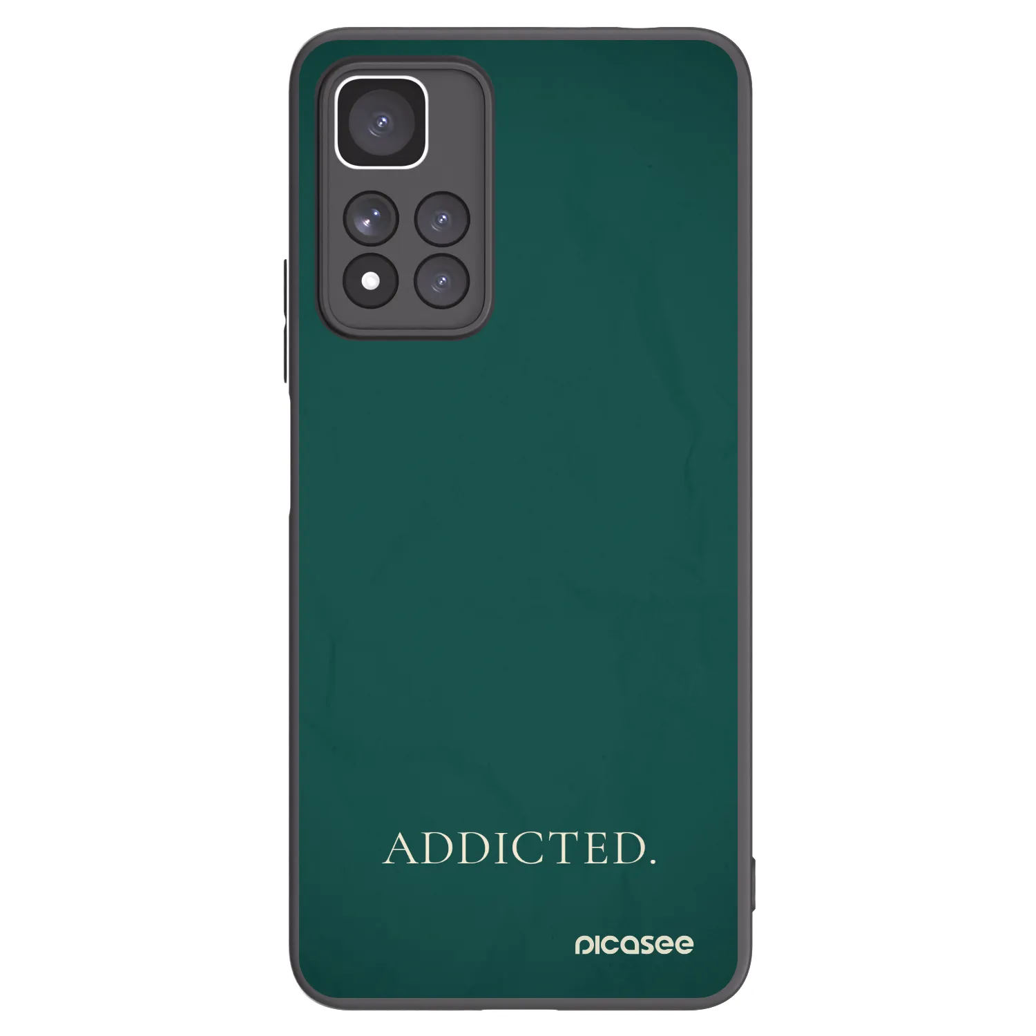 Picasee crna silikonska maskica za Xiaomi Redmi Note 11 Pro+ 5G - Addicted