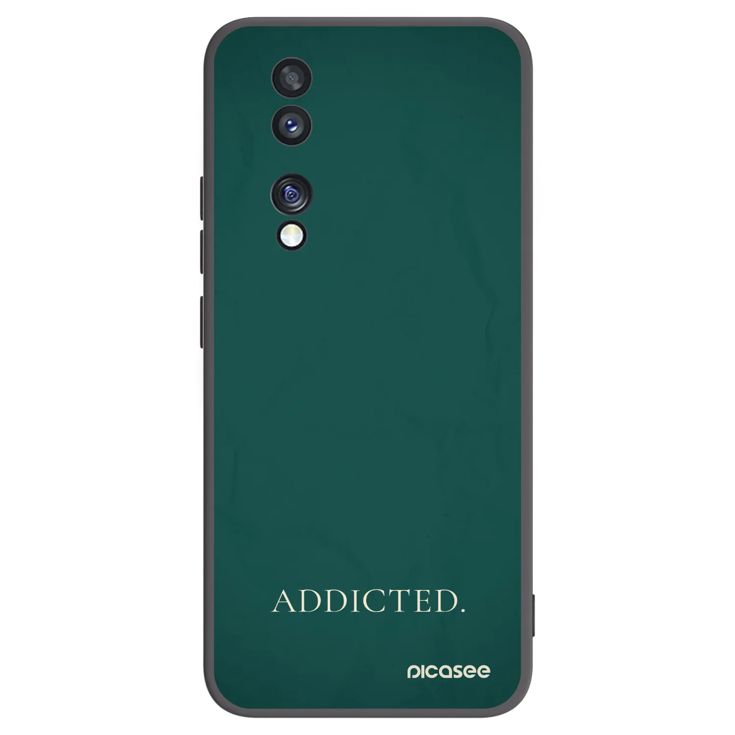 Picasee crna silikonska maskica za Honor 70 - Addicted