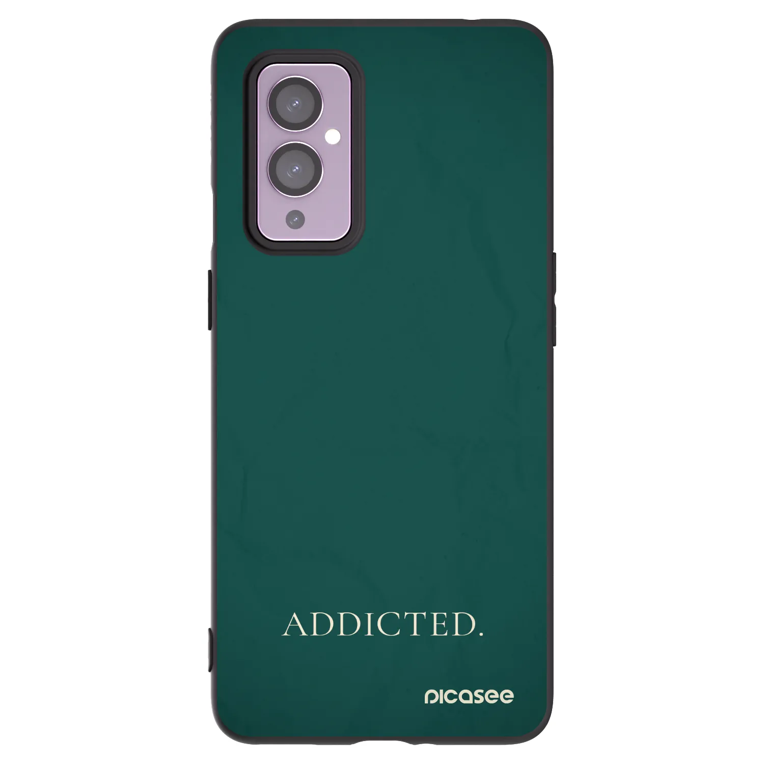 Picasee crna silikonska maskica za OnePlus 9 - Addicted