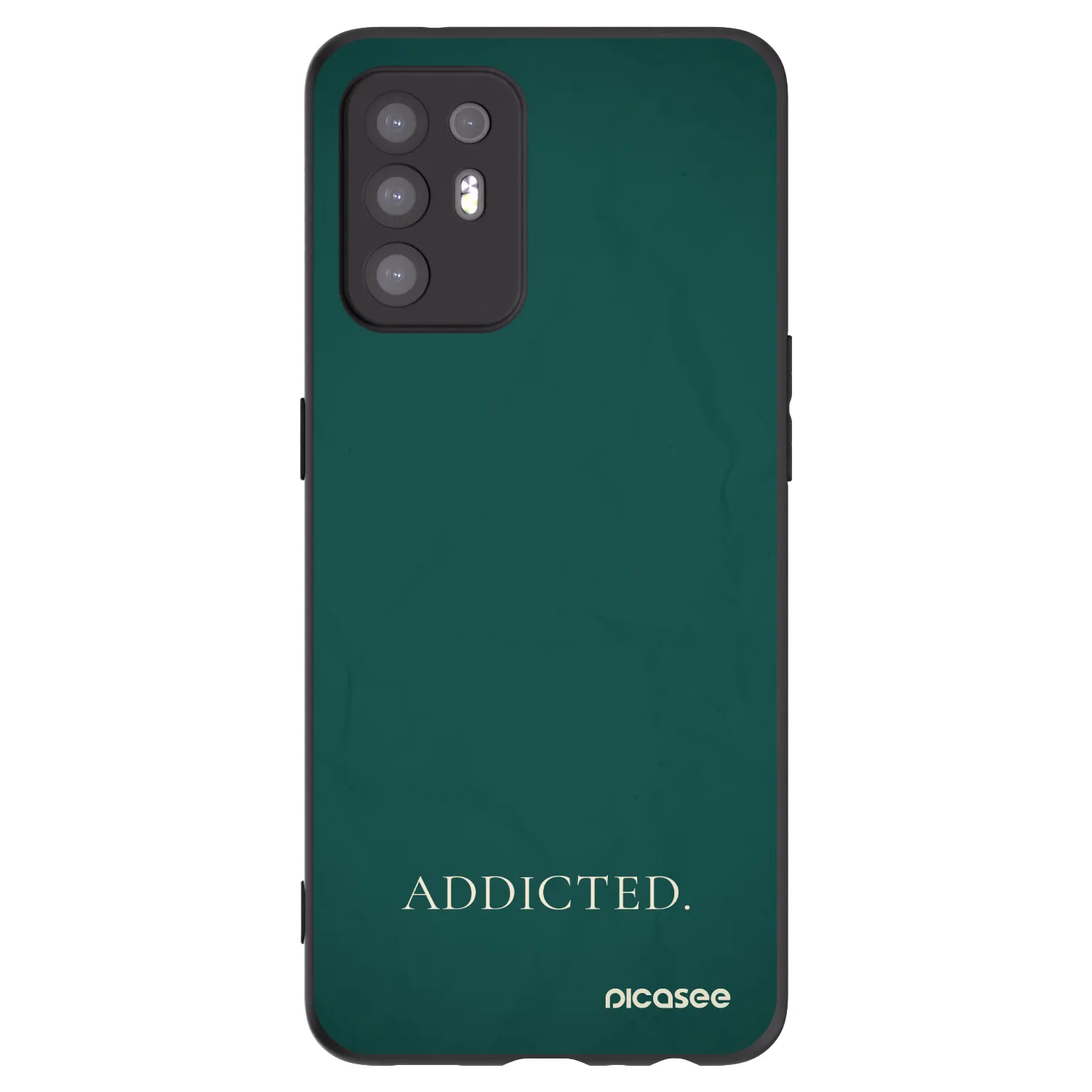 Picasee crna silikonska maskica za OPPO A94 5G - Addicted
