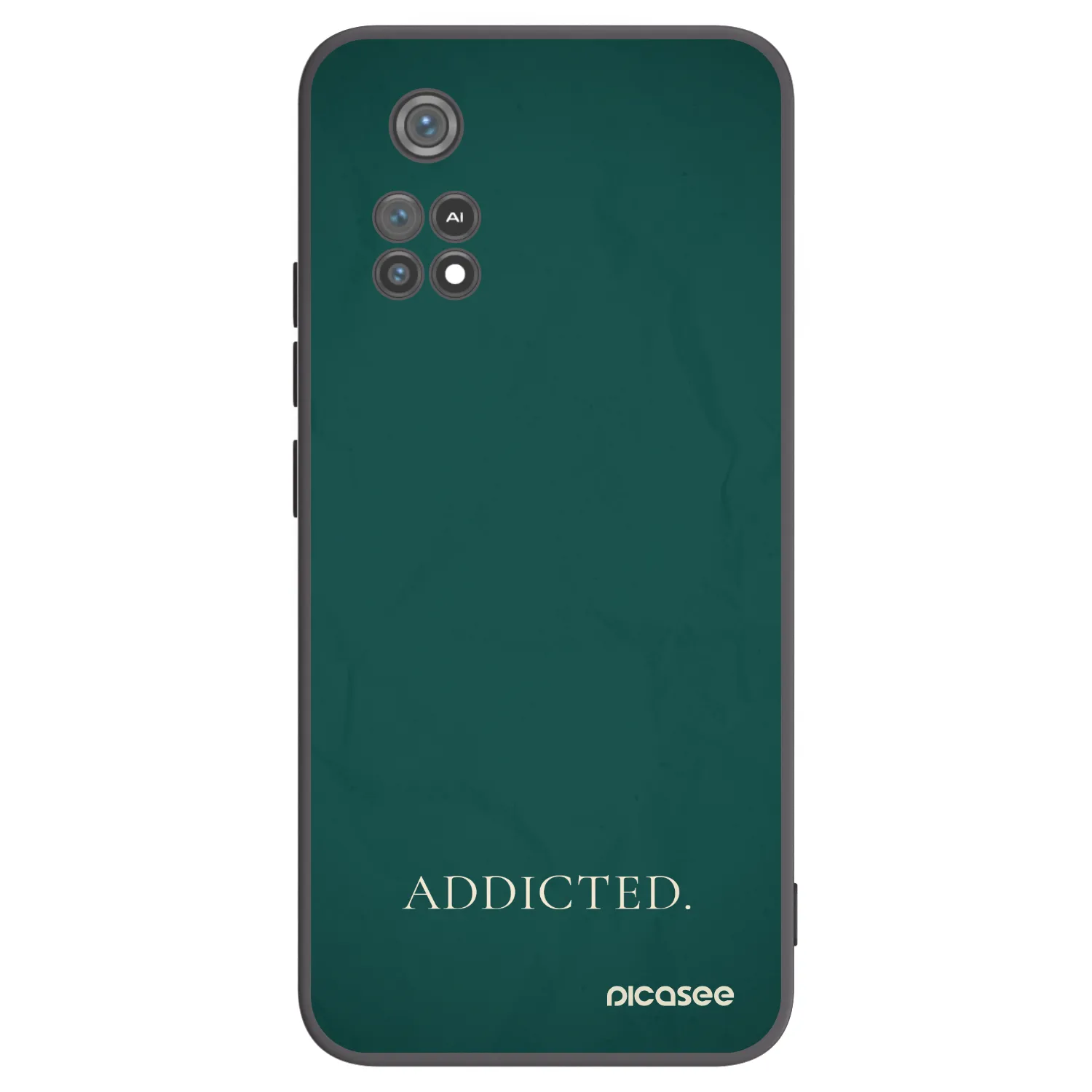Picasee crna silikonska maskica za Xiaomi Poco M4 Pro - Addicted