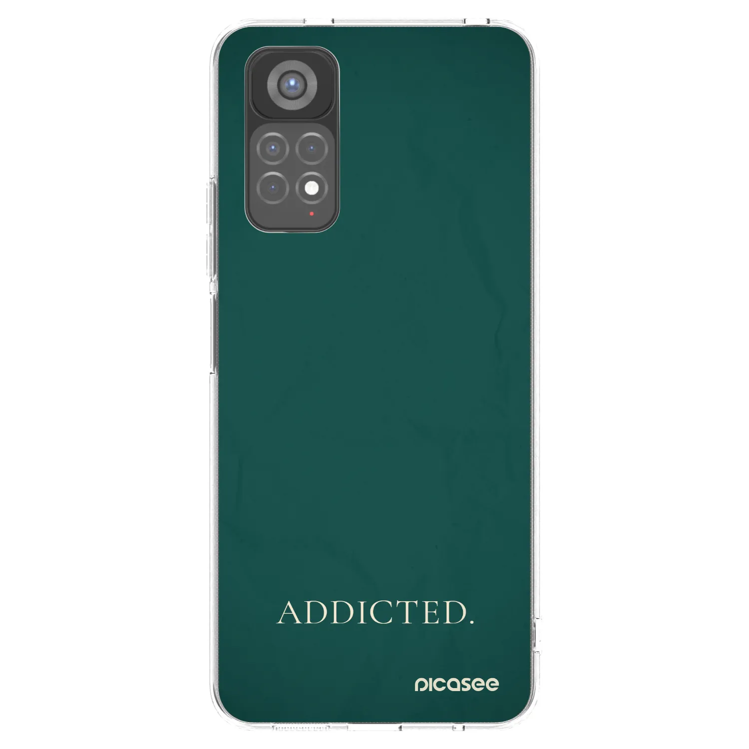 Picasee silikonska prozirna maskica za Xiaomi Redmi Note 11S 5G - Addicted