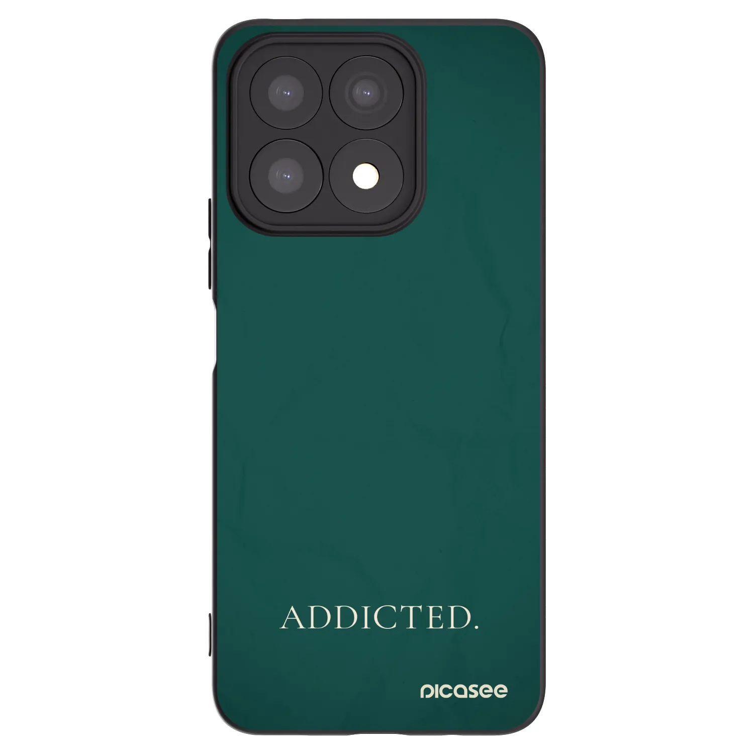 Picasee crna silikonska maskica za Honor X8a - Addicted