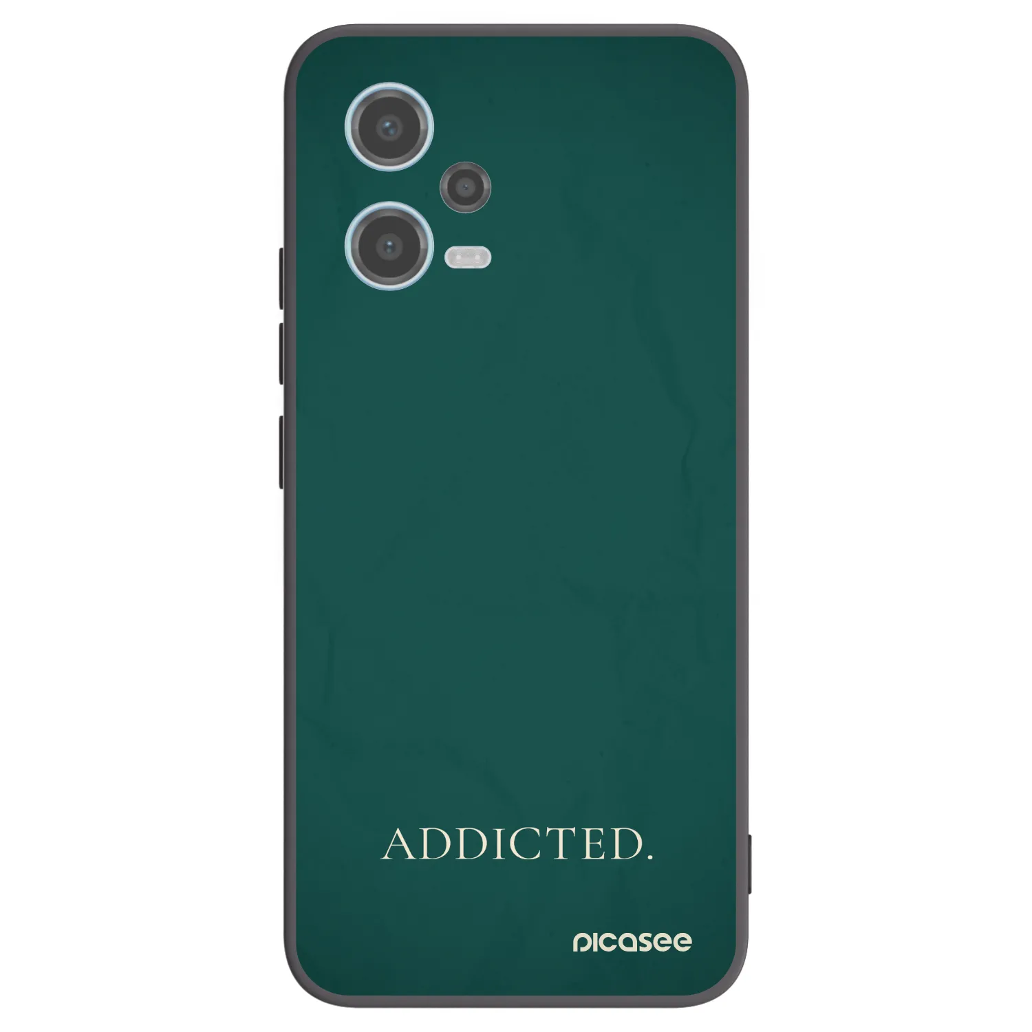 Picasee crna silikonska maskica za Xiaomi Redmi Note 12 5G - Addicted
