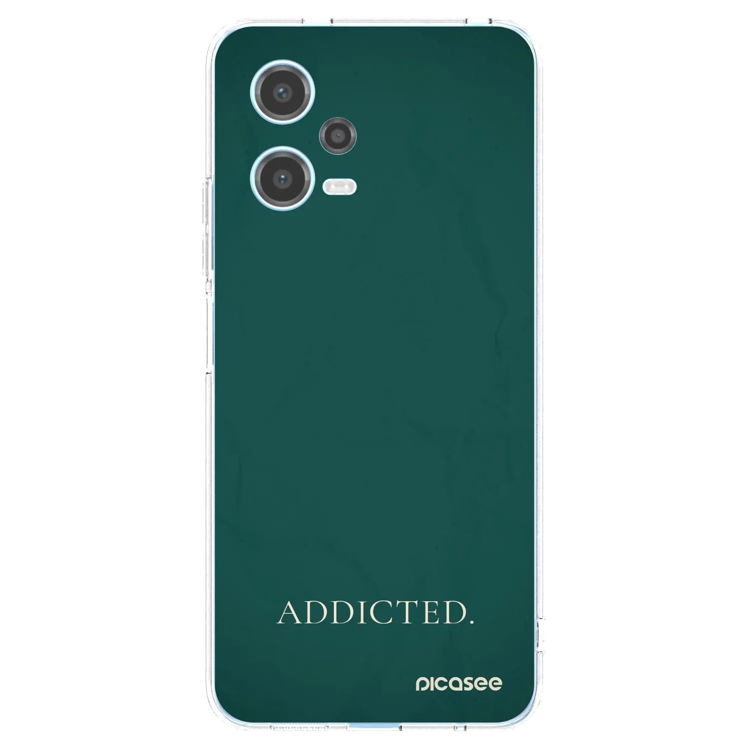 Picasee silikonska prozirna maskica za Xiaomi Redmi Note 12 5G - Addicted