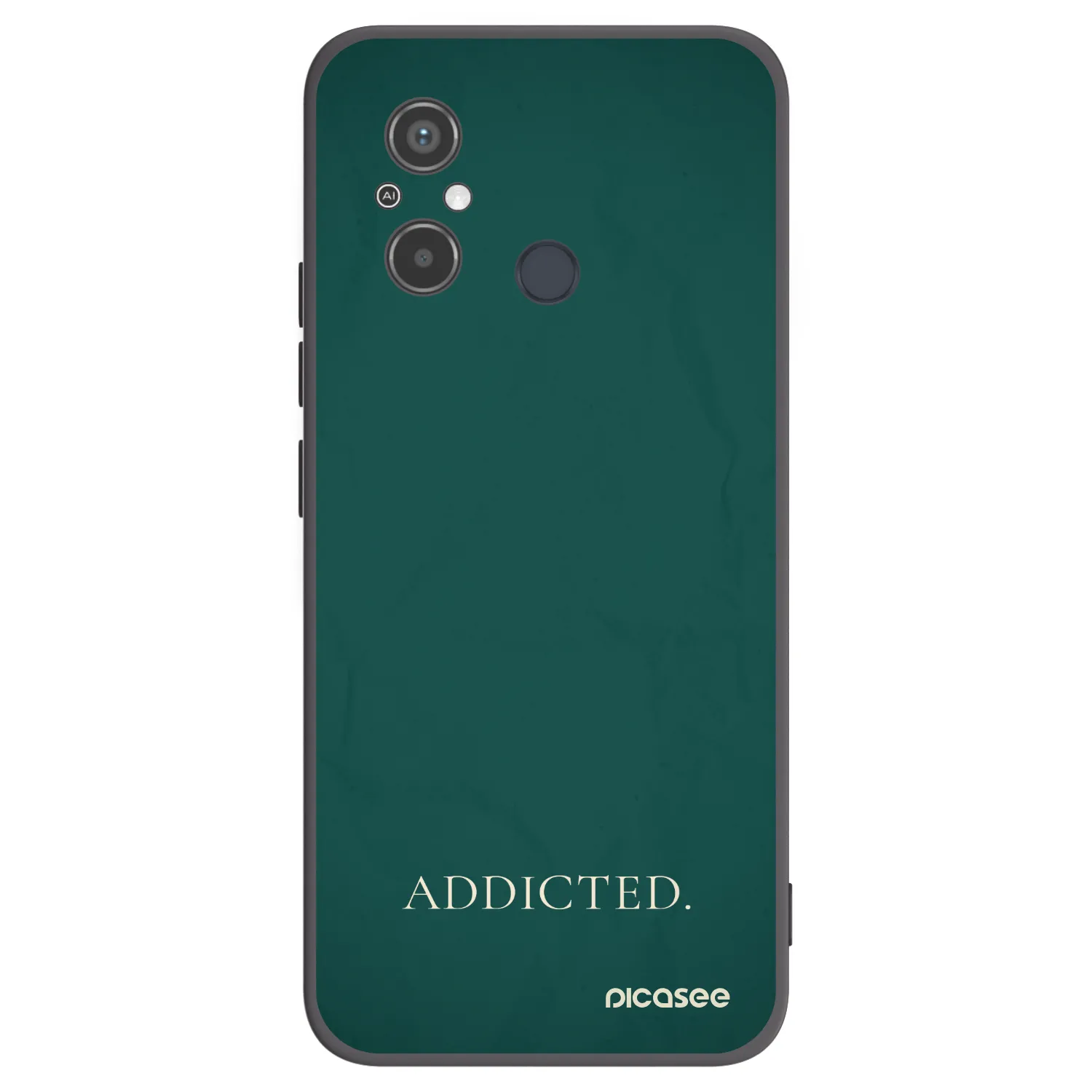 Picasee crna silikonska maskica za Xiaomi Redmi 12C - Addicted