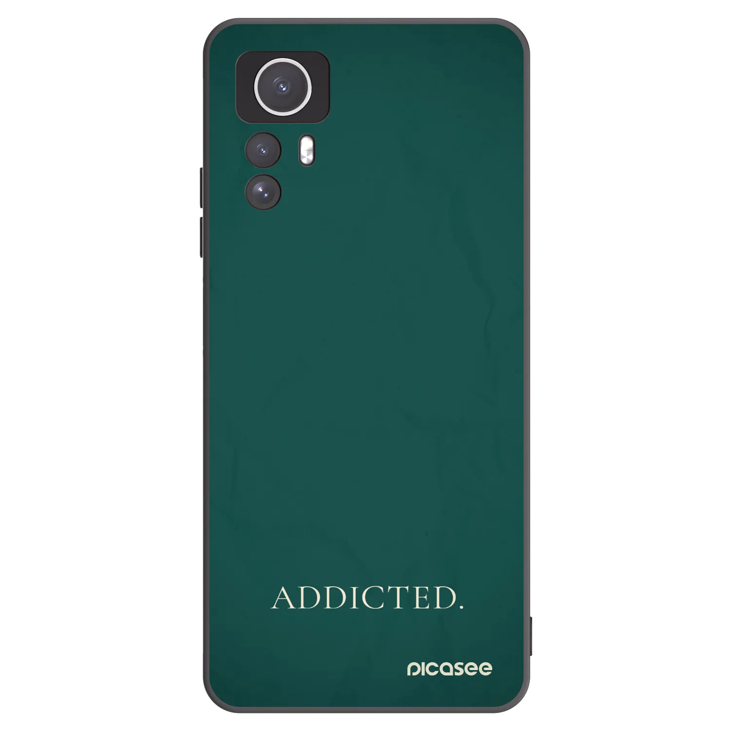 Picasee crna silikonska maskica za Xiaomi Redmi Note 12S - Addicted