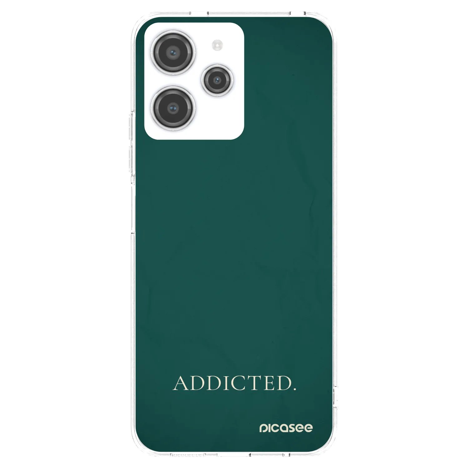 Picasee silikonska prozirna maskica za Xiaomi Redmi 12 4G - Addicted