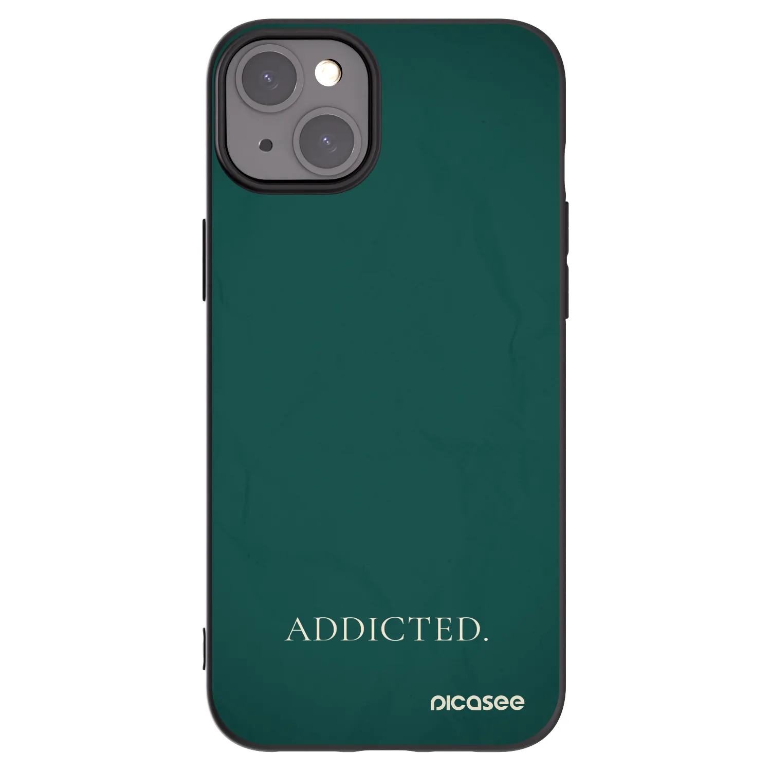 Picasee crna silikonska maskica za Apple iPhone 15 Plus - Addicted