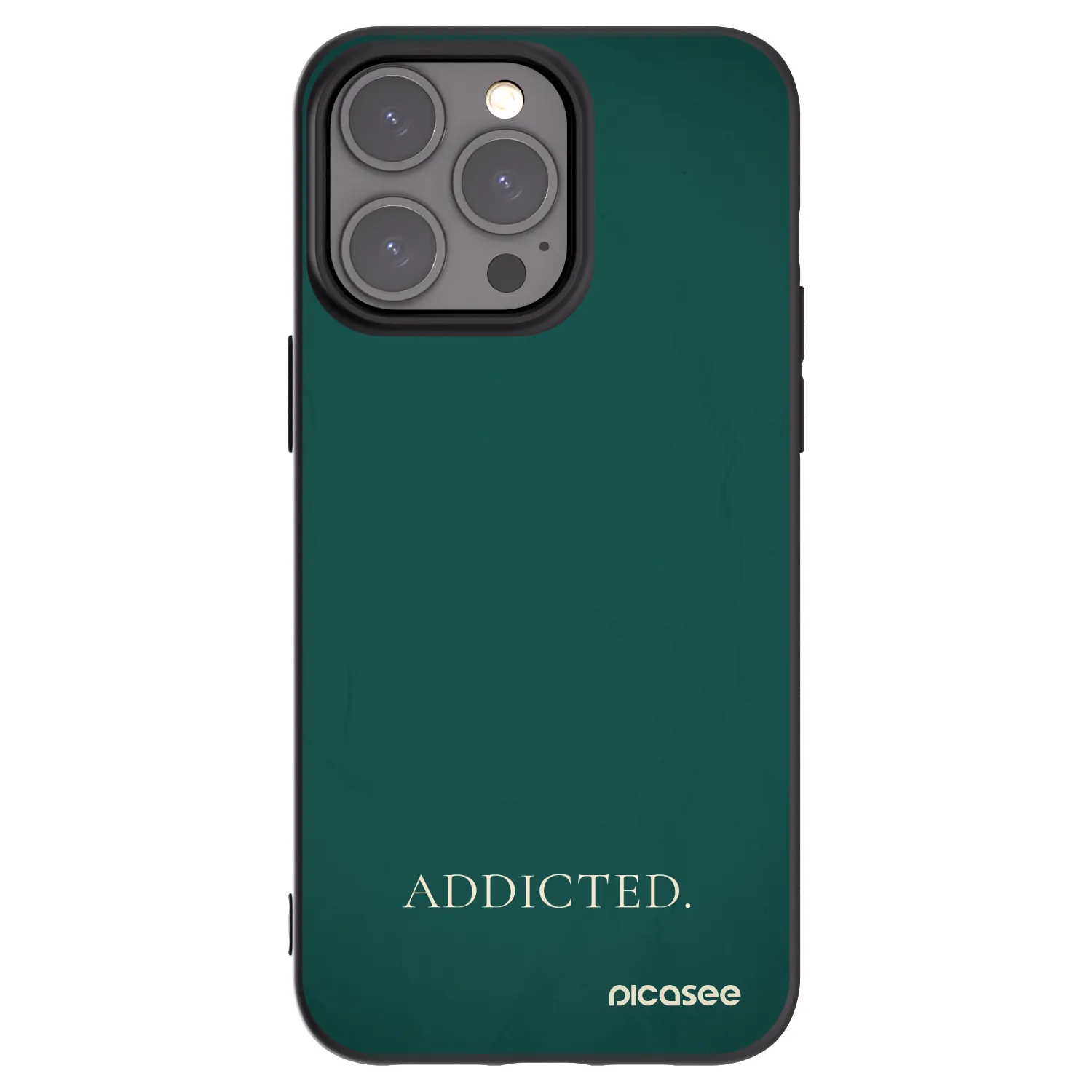 Picasee crna silikonska maskica za Apple iPhone 15 Pro Max - Addicted