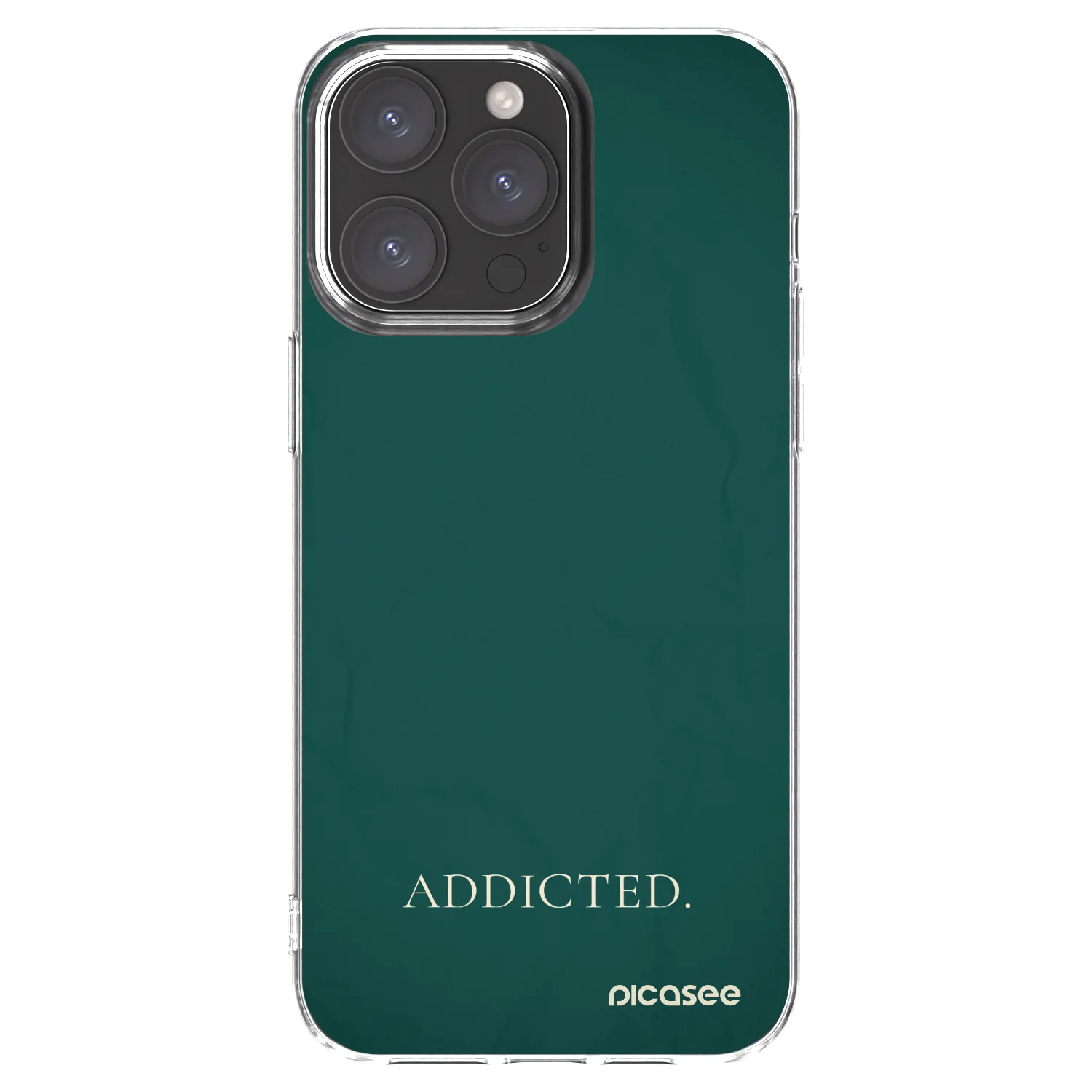 Picasee silikonska prozirna maskica za Apple iPhone 15 Pro Max - Addicted