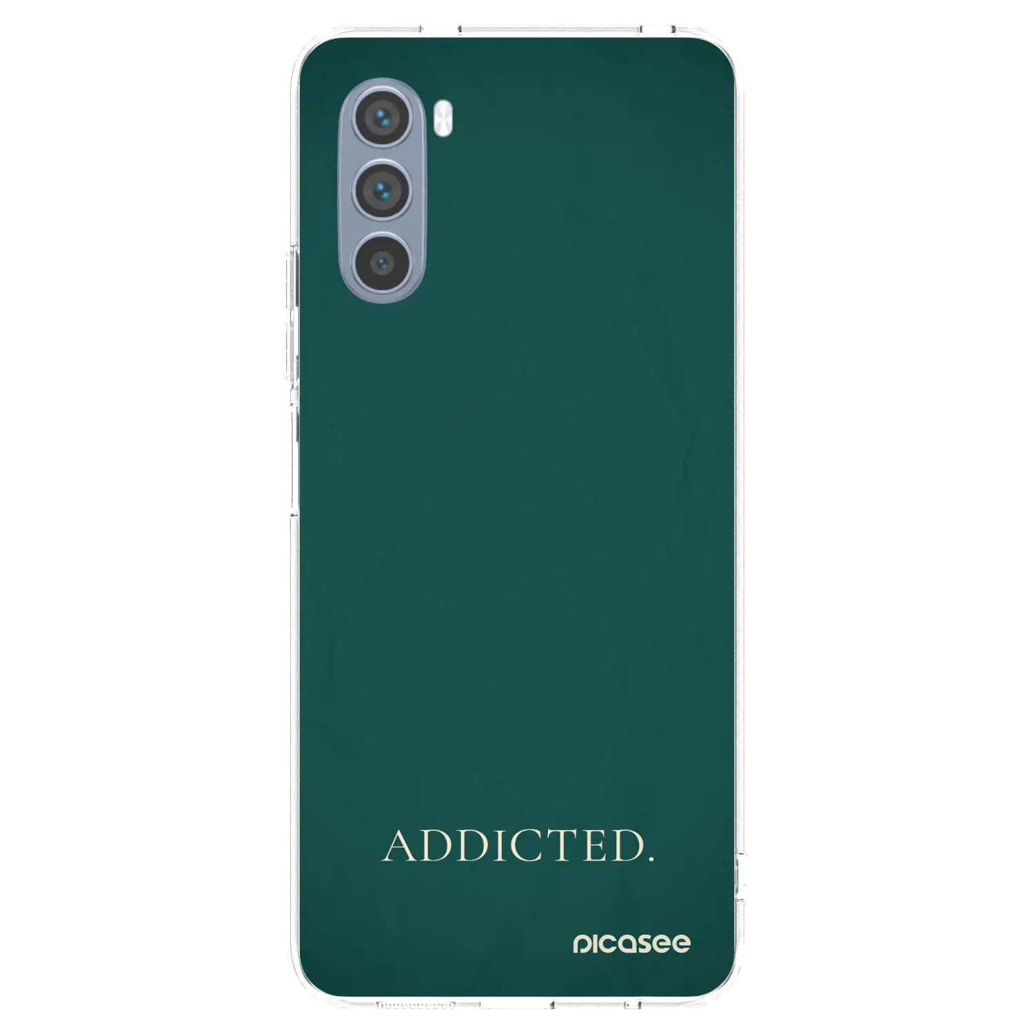 Picasee silikonska prozirna maskica za Motorola Moto G62 - Addicted