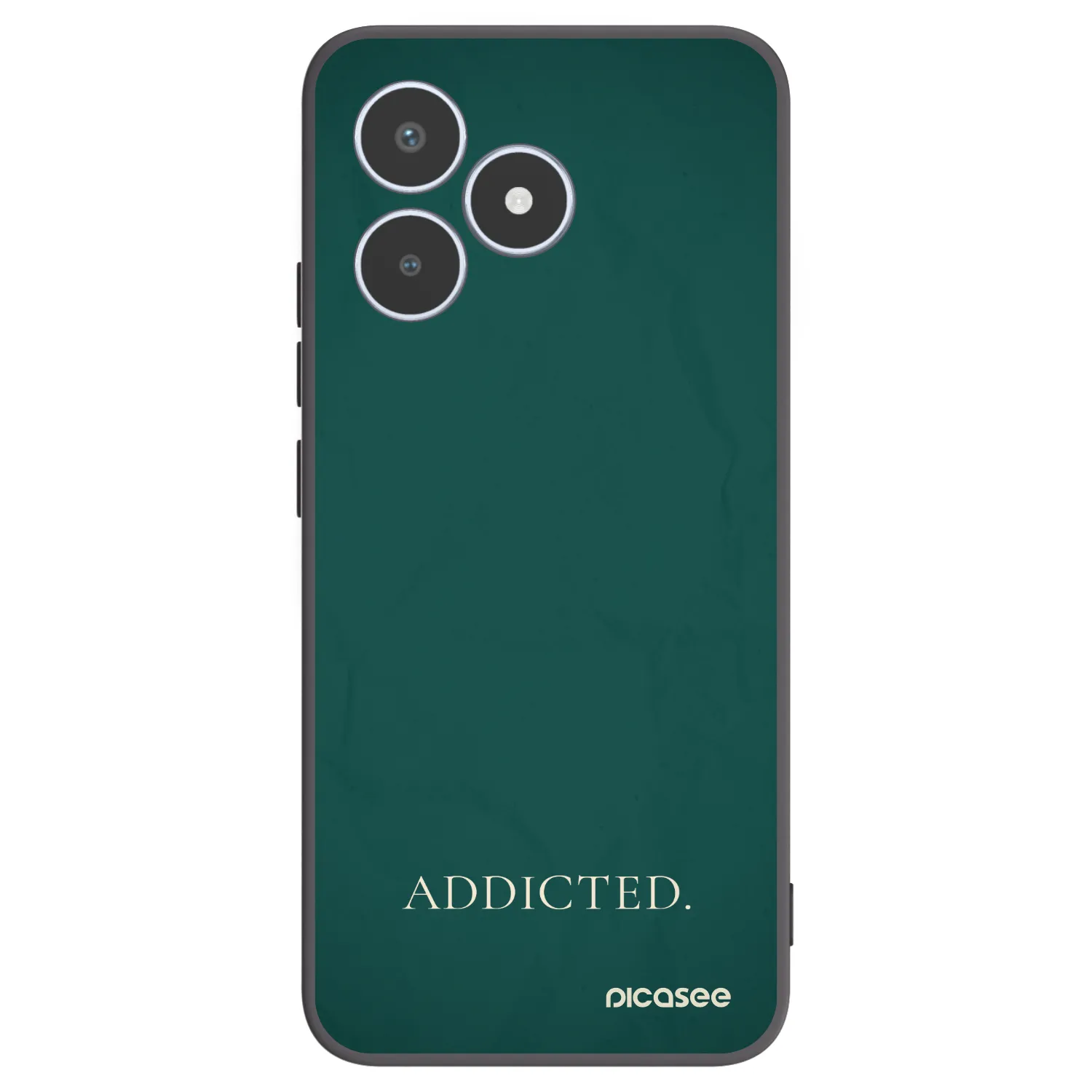 Picasee crna silikonska maskica za Realme C53 - Addicted