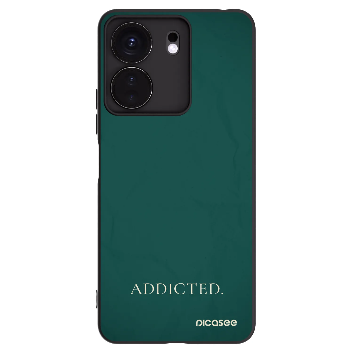 Picasee crna silikonska maskica za Xiaomi Redmi 13C 4G - Addicted