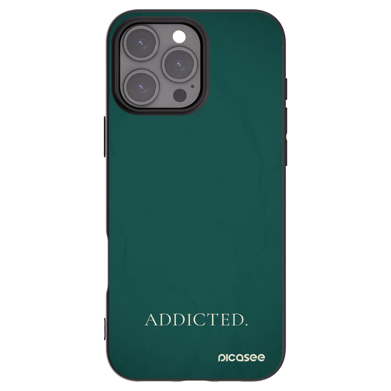 Picasee crna silikonska maskica za Apple iPhone 16 Pro Max - Addicted