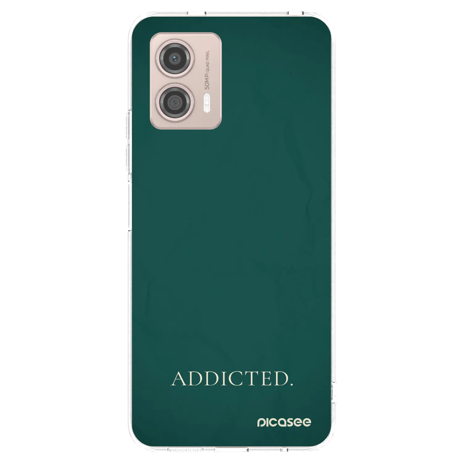 Picasee silikonska prozirna maskica za Motorola Moto G53 5G - Addicted