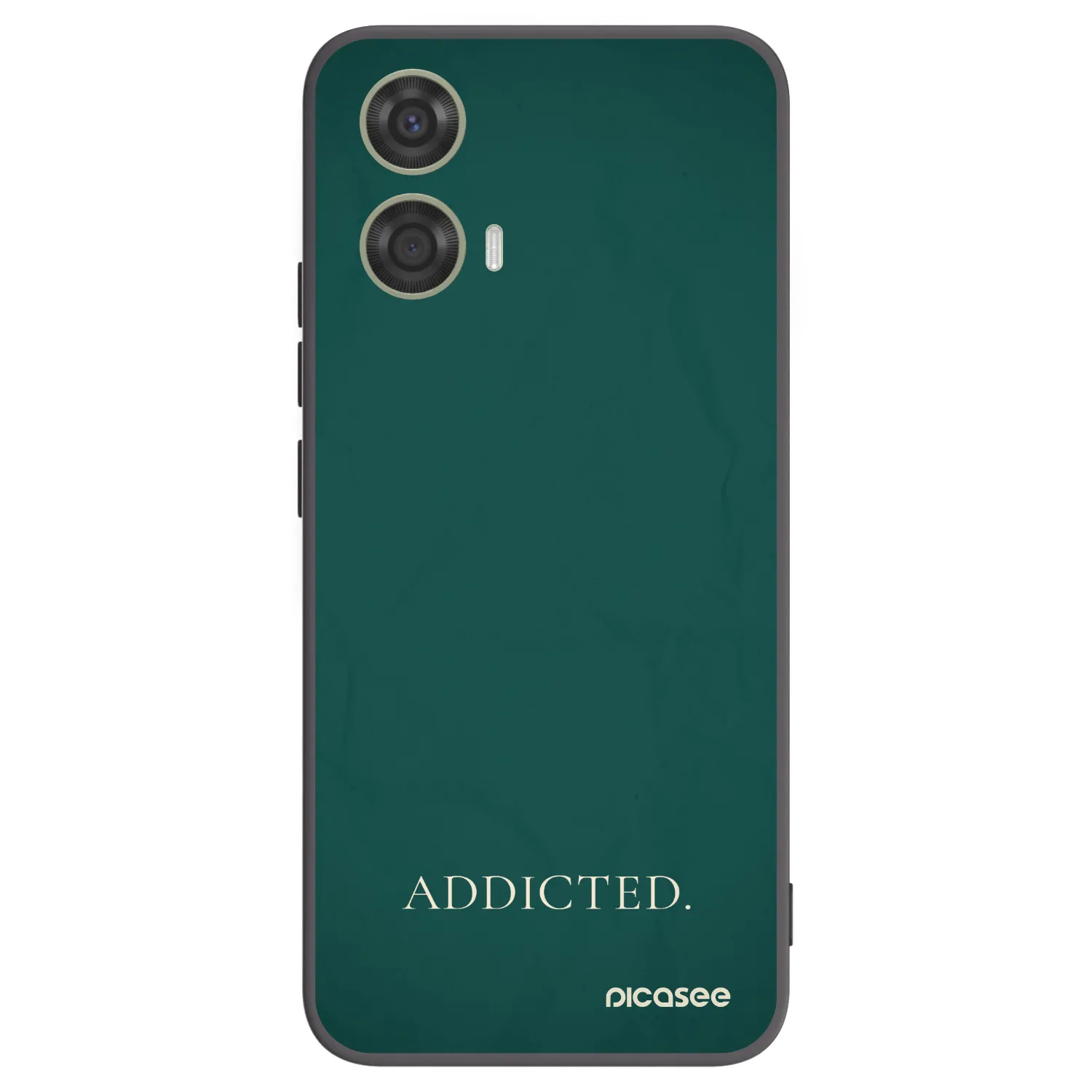 Picasee crna silikonska maskica za Motorola Moto G24 - Addicted