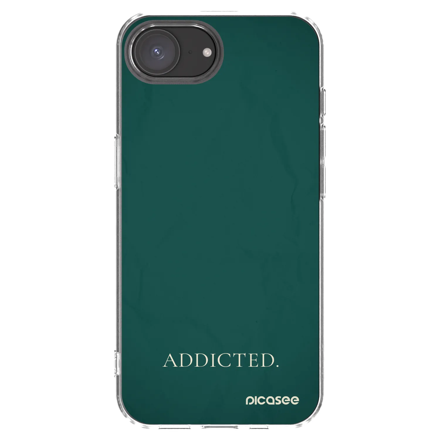 Picasee silikonska prozirna maskica za Apple iPhone 16e - Addicted