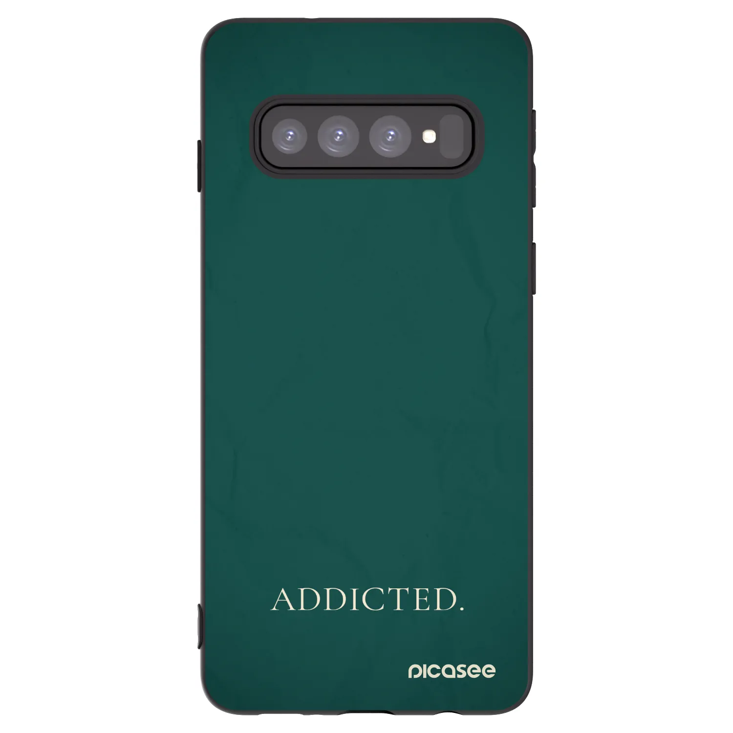 Picasee crna silikonska maskica za Samsung Galaxy S10 G973 - Addicted