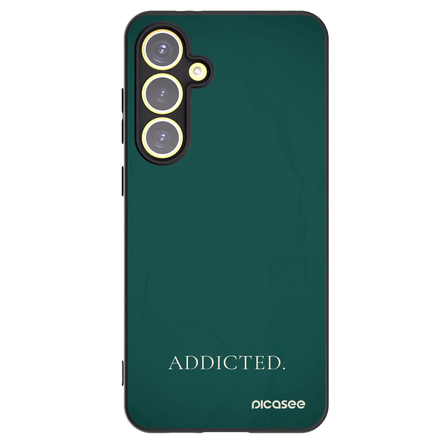 Picasee crna silikonska maskica za Samsung Galaxy S24 FE S721B - Addicted