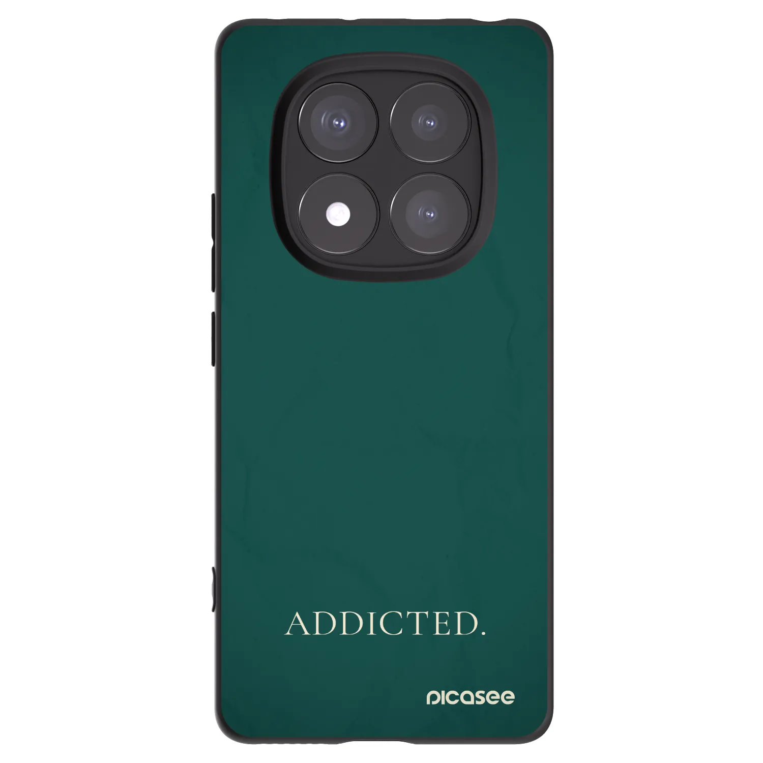 Picasee crna silikonska maskica za Xiaomi Redmi Note 14 Pro+ 5G - Addicted