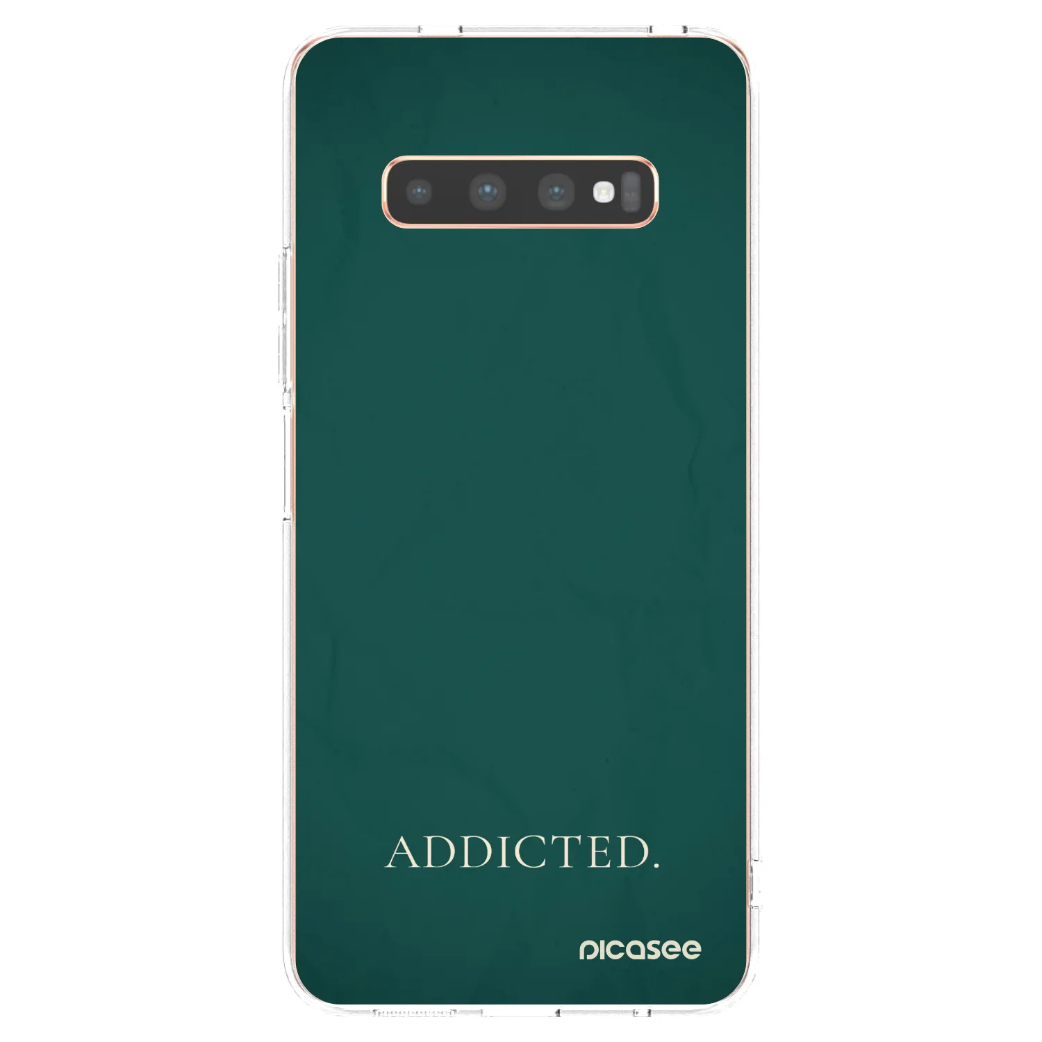 Picasee silikonska prozirna maskica za Samsung Galaxy S10 Plus G975 - Addicted