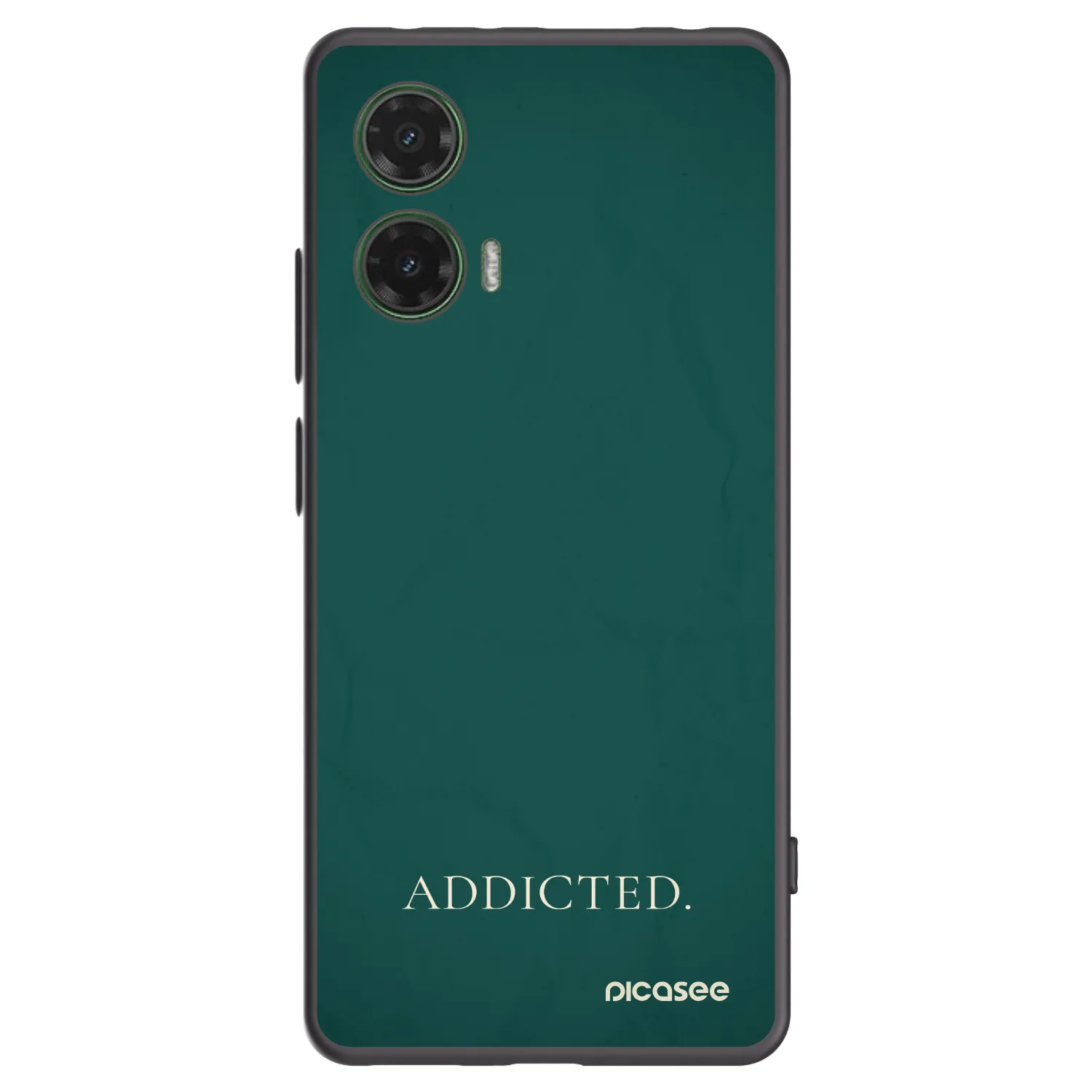 Picasee crna silikonska maskica za Motorola Moto G35 5G - Addicted