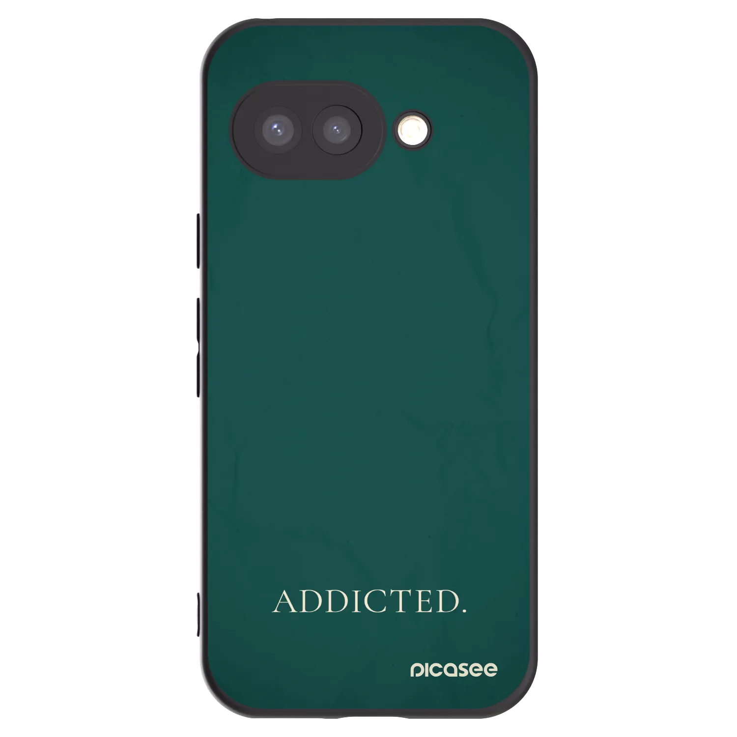 Picasee crna silikonska maskica za Google Pixel 9a - Addicted