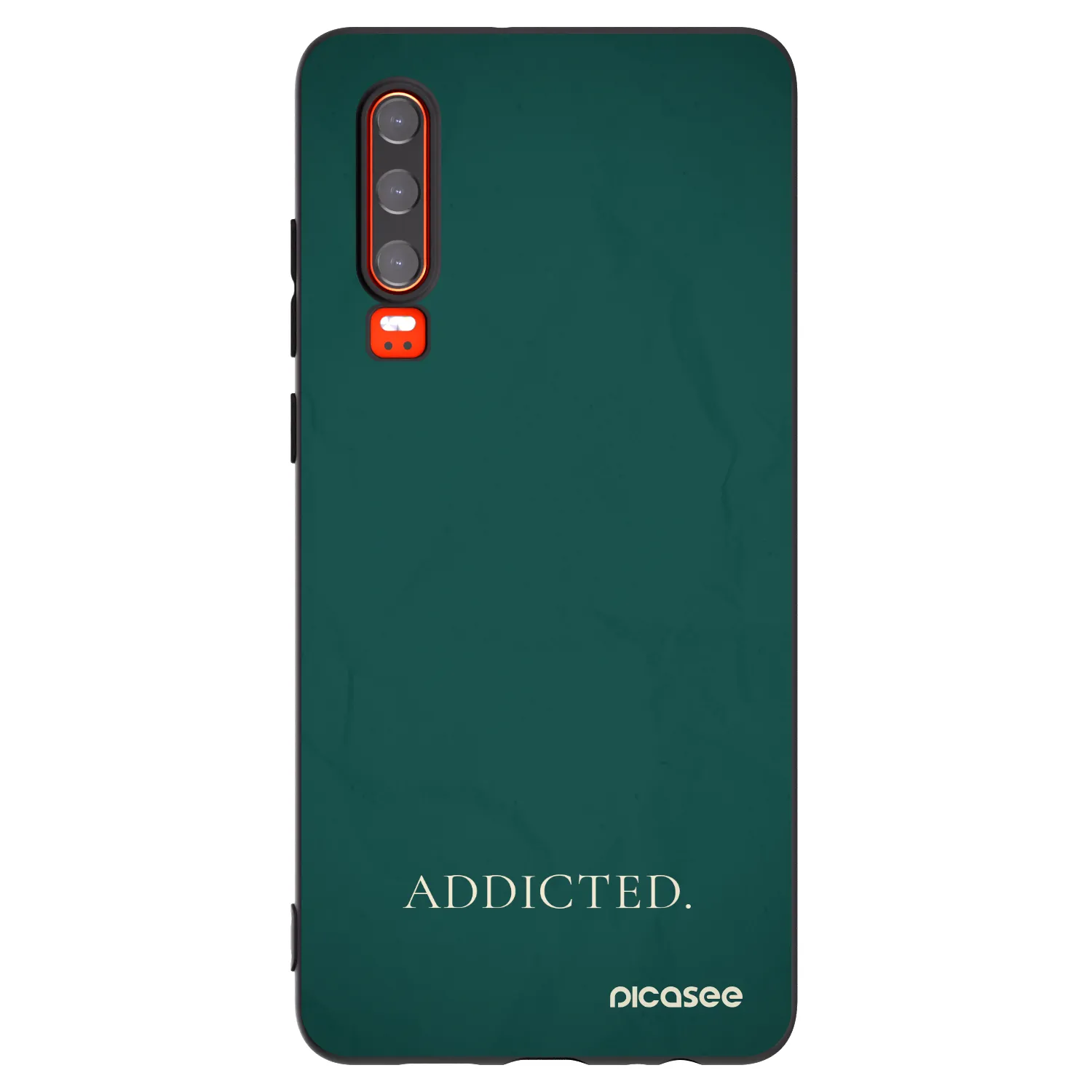 Picasee crna silikonska maskica za Huawei P30 - Addicted
