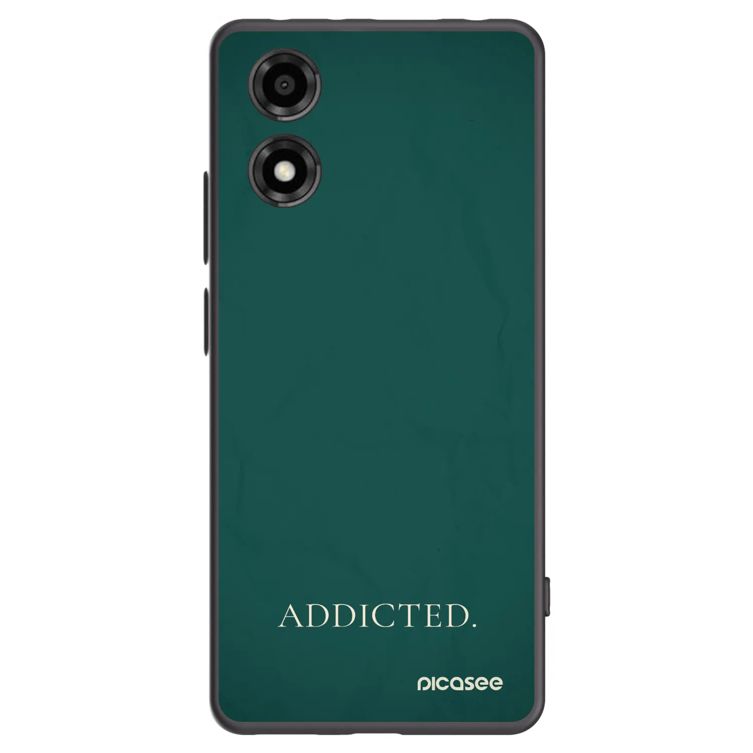 Picasee crna silikonska maskica za Motorola Moto E14 - Addicted