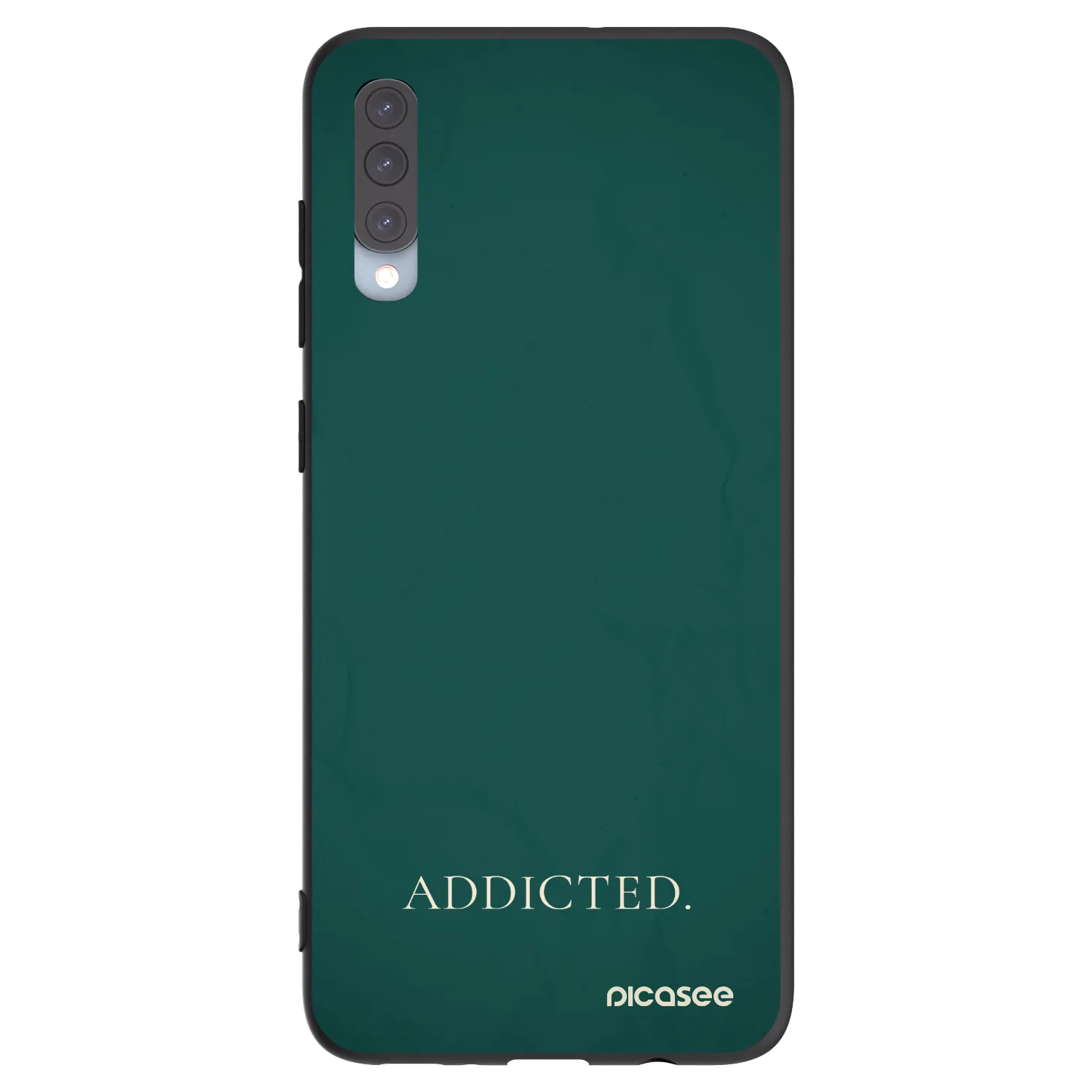 Picasee crna silikonska maskica za Samsung Galaxy A70 A705F - Addicted
