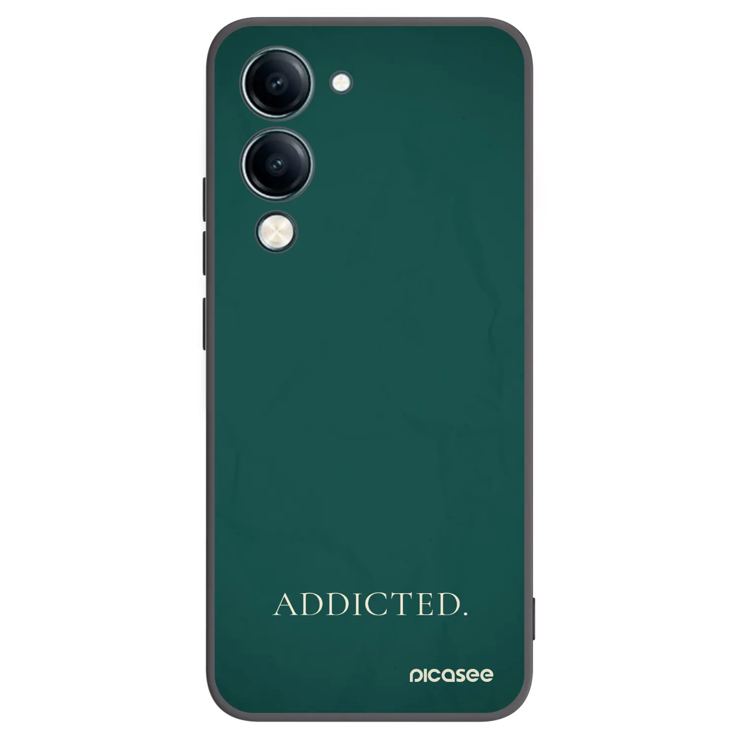 Picasee crna silikonska maskica za Vivo Y29s 5G - Addicted
