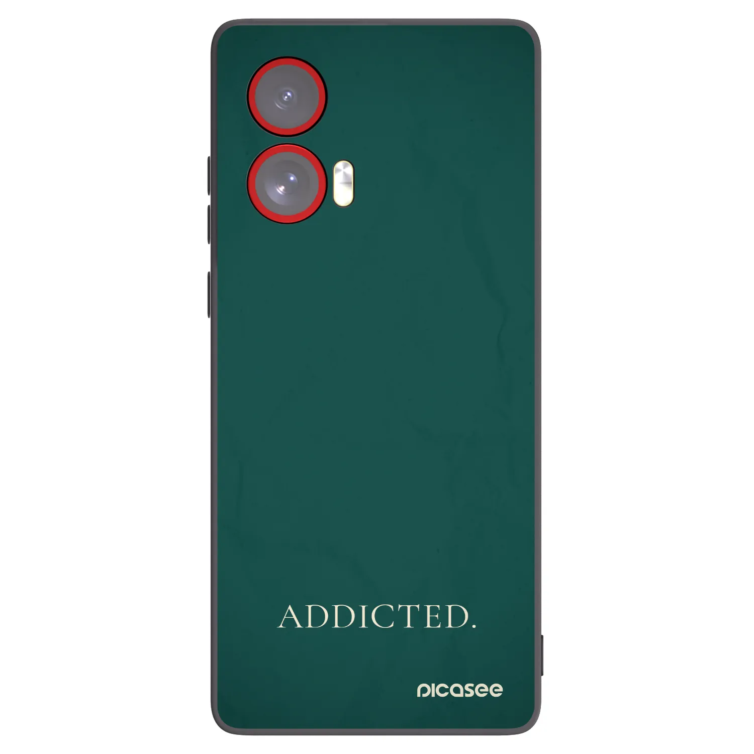 Picasee crna silikonska maskica za Motorola Edge 50 Fusion - Addicted