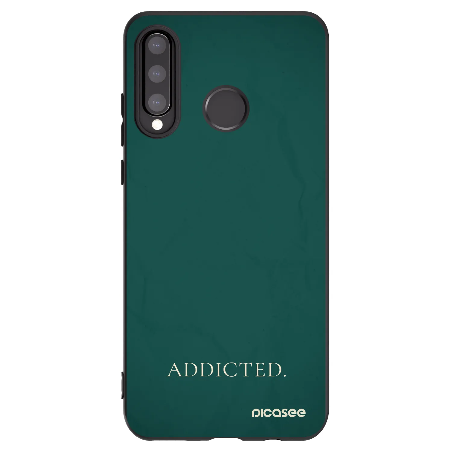 Picasee crna silikonska maskica za Huawei P30 Lite - Addicted