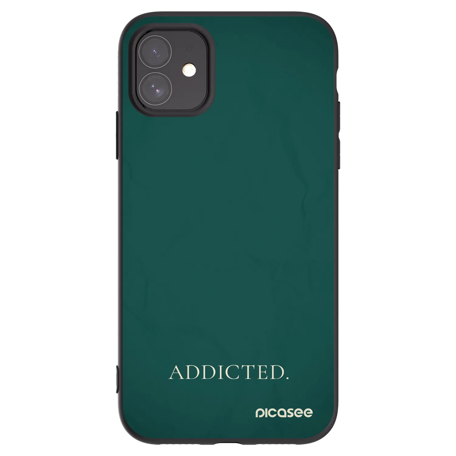 Picasee crna silikonska maskica za Apple iPhone 11 - Addicted