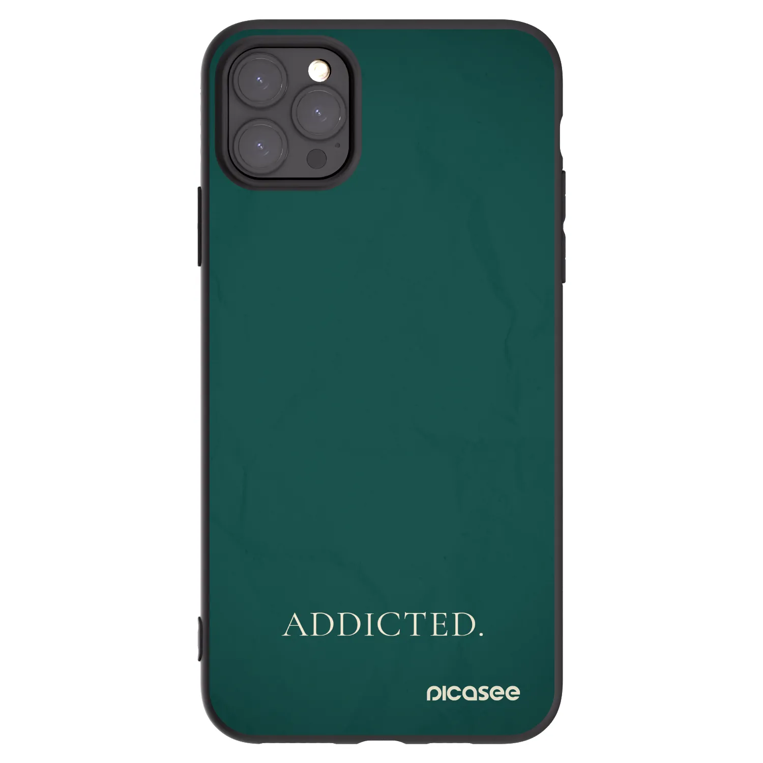 Picasee crna silikonska maskica za Apple iPhone 11 Pro Max - Addicted